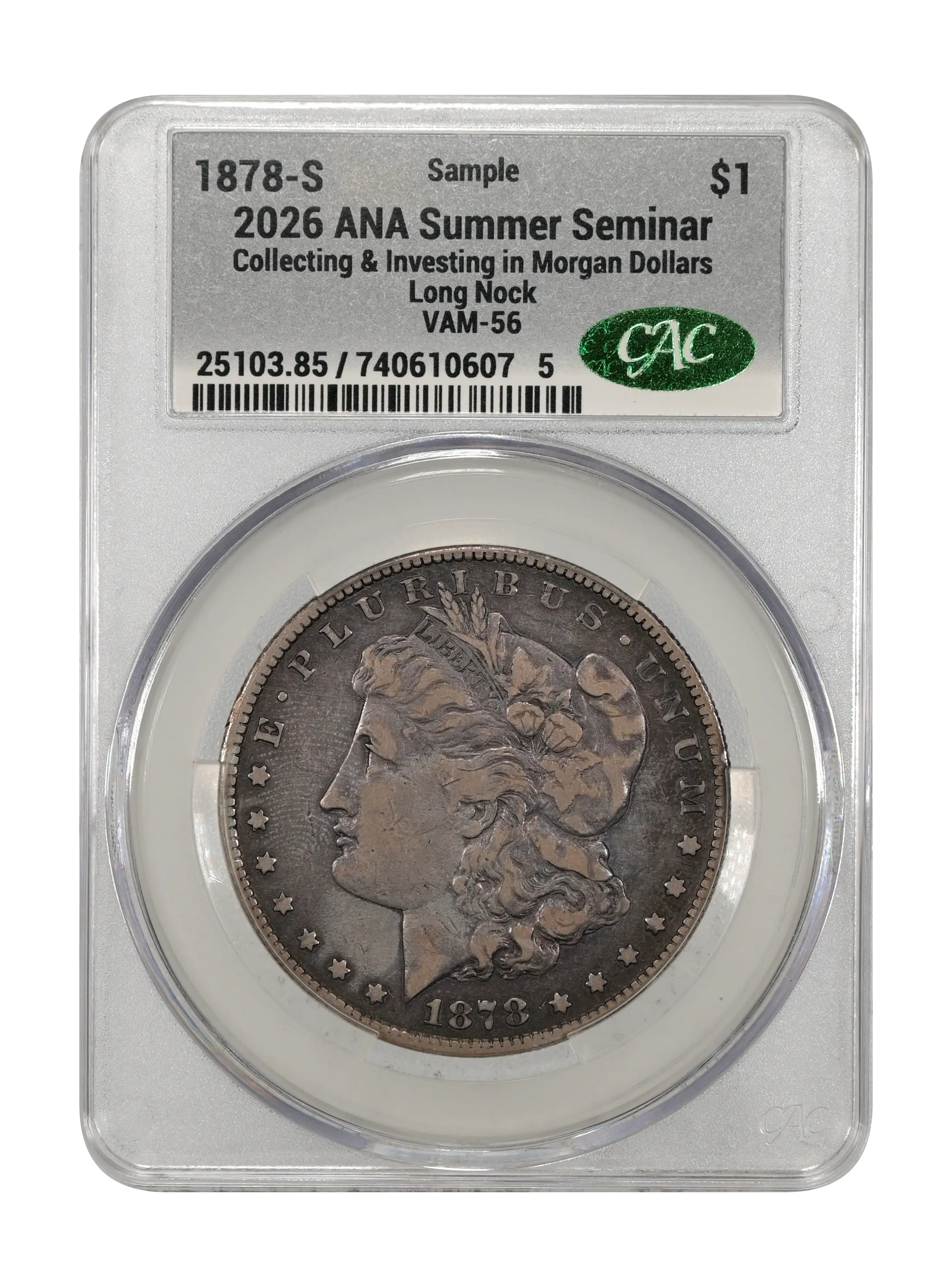 1878-S $1  Long Nock, VAM-56 MS thumbnail 5