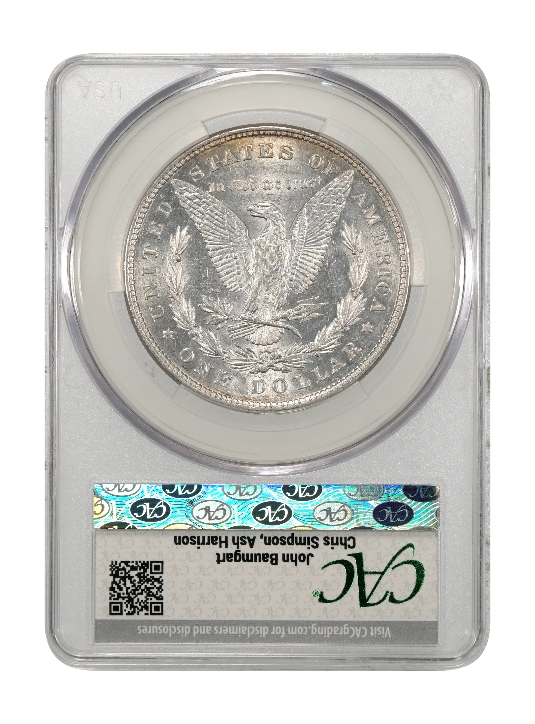 1878 8TF $1  Polished Ear, VAM-14.2B MS thumbnail 5