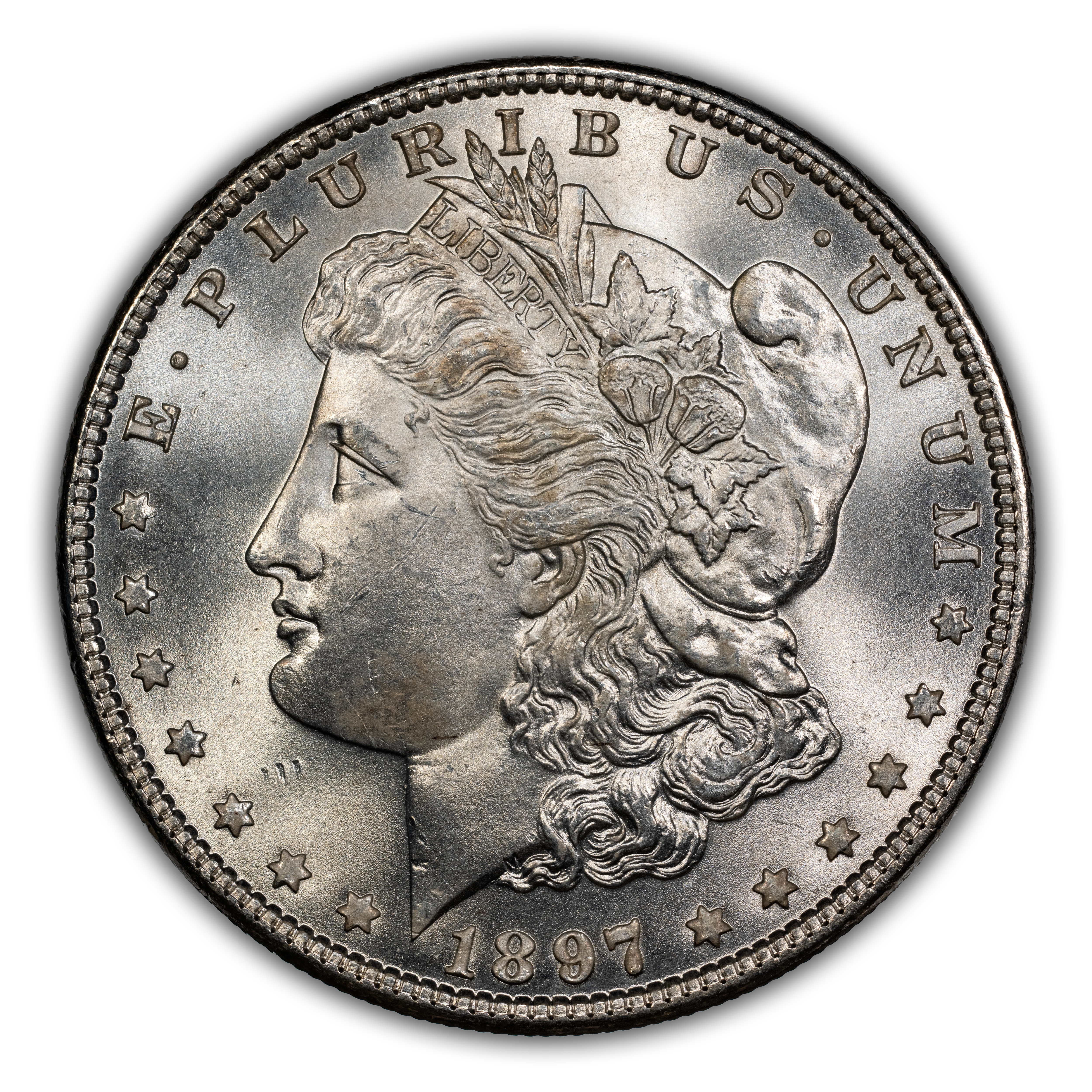 1897 $1  Pitted Reverse, VAM-6A  MS thumbnail 2