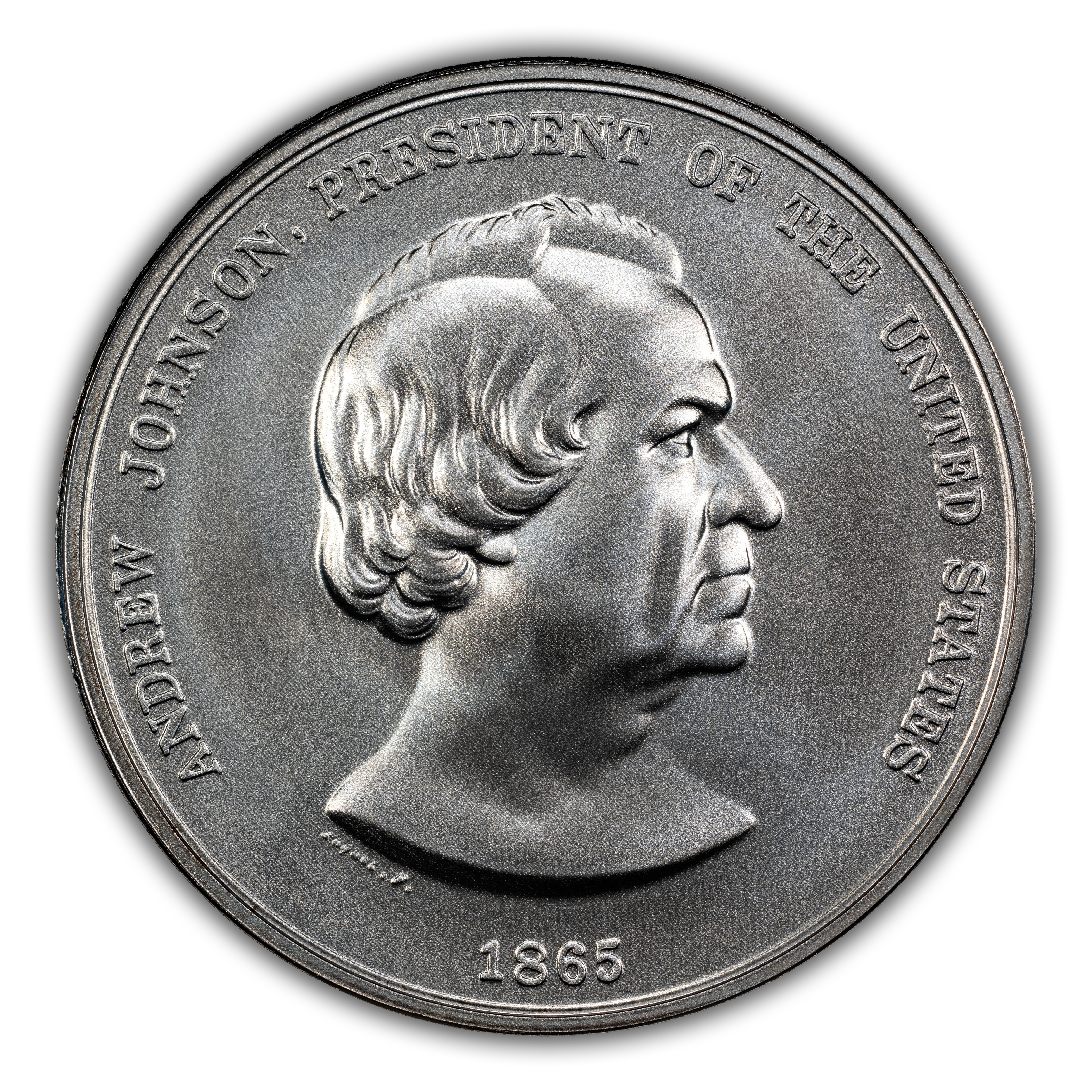 (2023) Medal A. Johnson "1865", Silver, Matte Finish MS