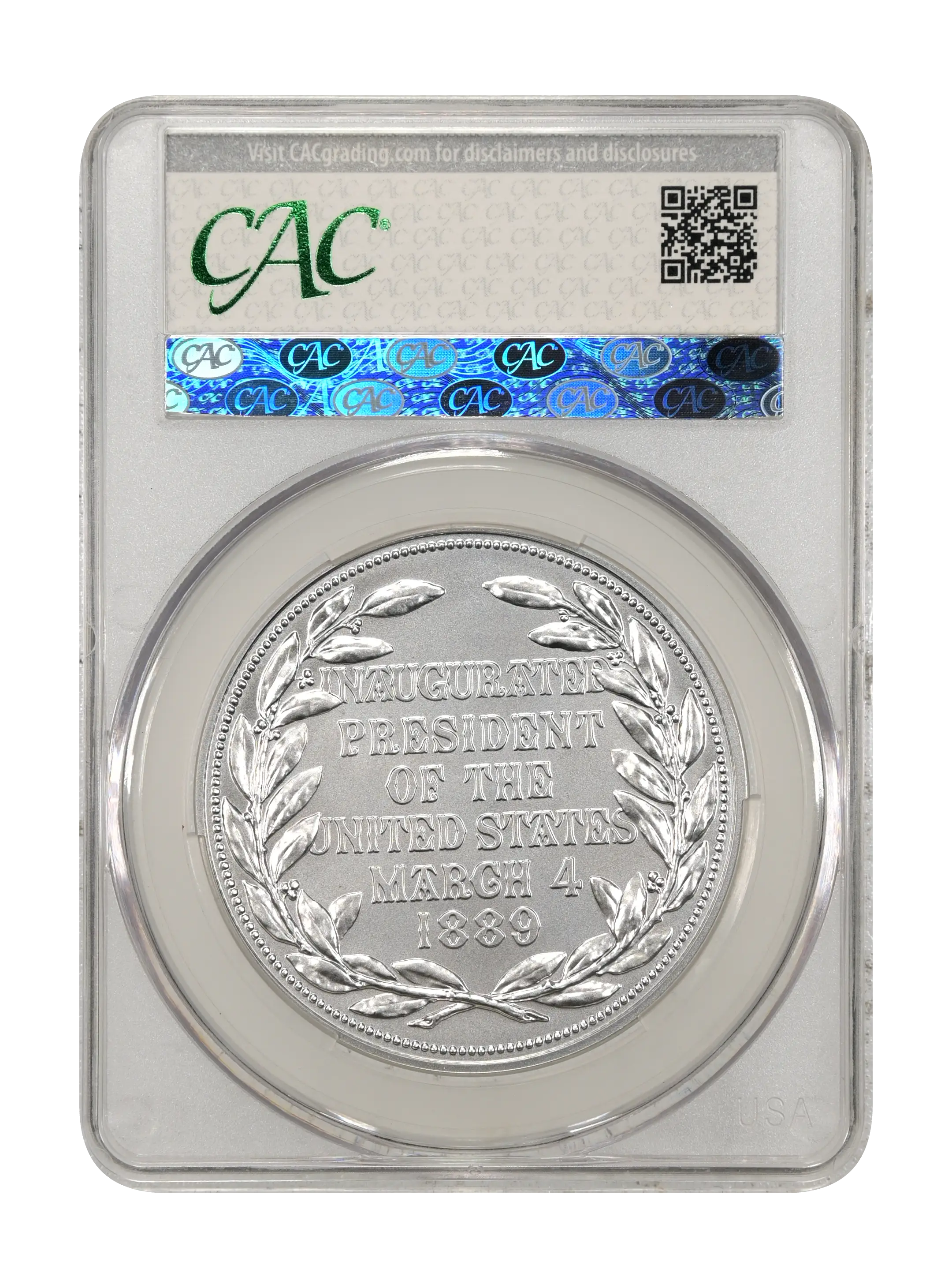(2025) Medal Benjamin Harrison, Silver, Matte Finish MS thumbnail 6