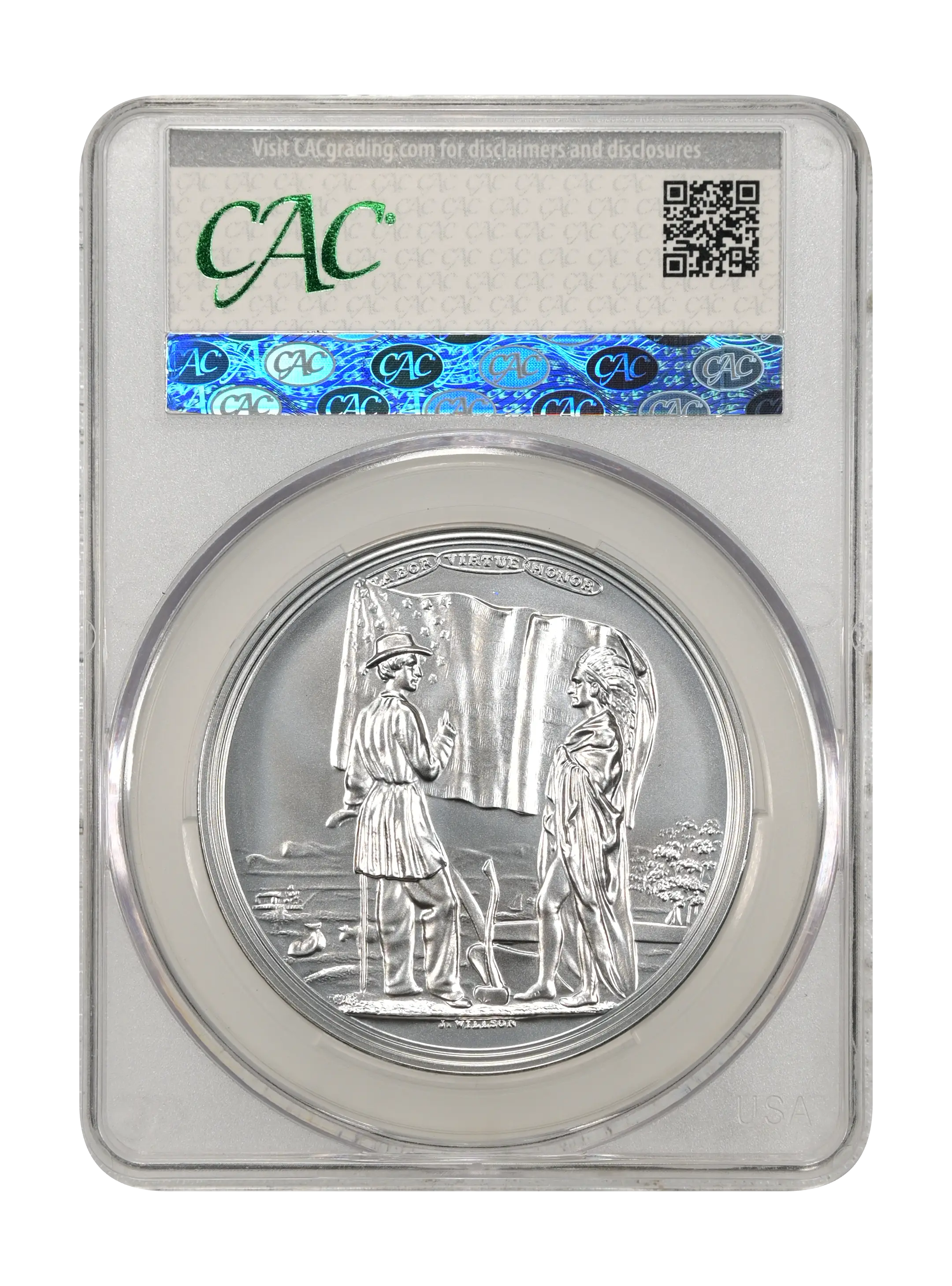 (2023) Medal James Buchanan "1857", Silver, Matte Finish MS thumbnail 7