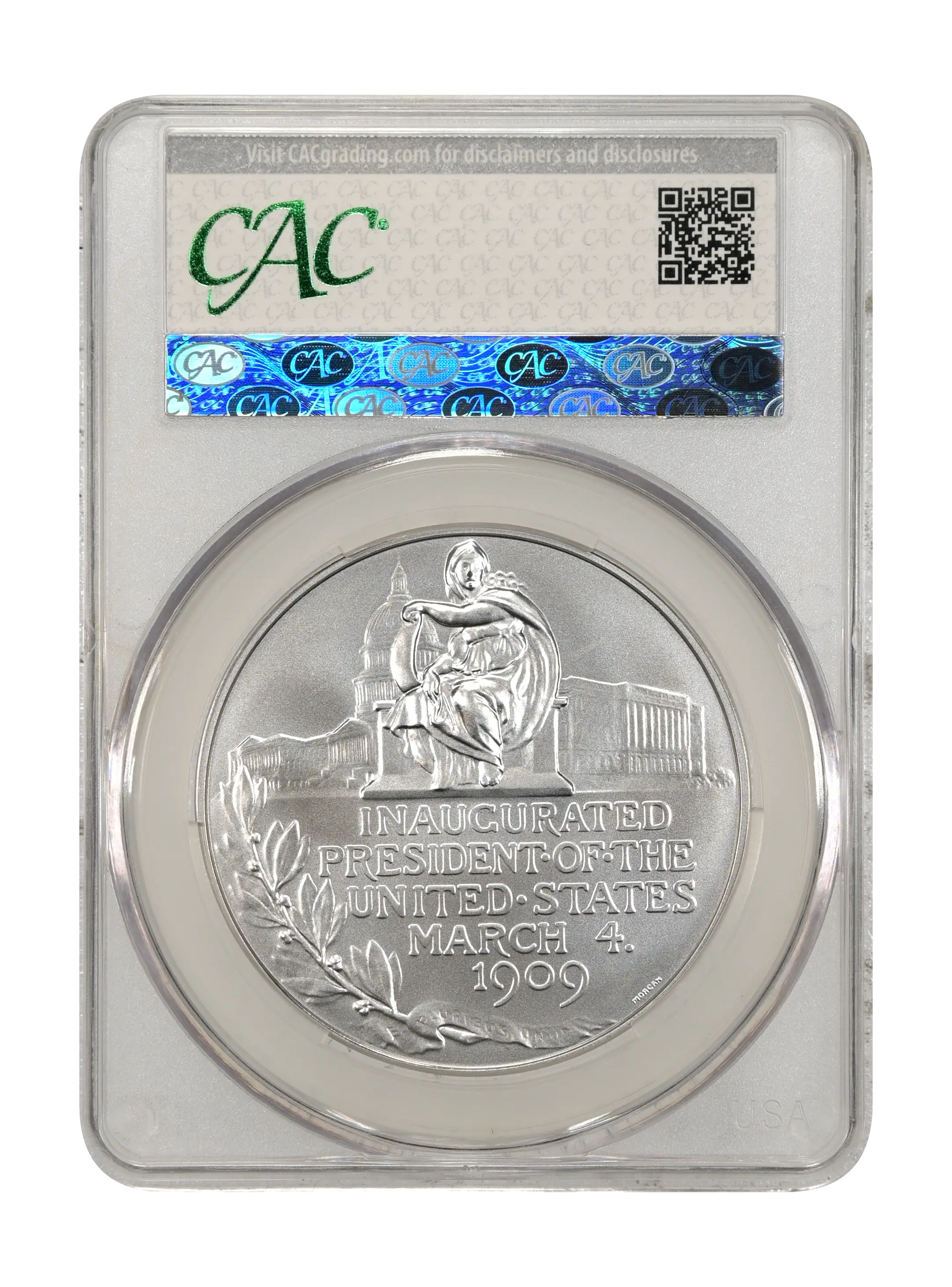 (2025) Medal William H. Taft, Silver, Matte Finish MS thumbnail 7