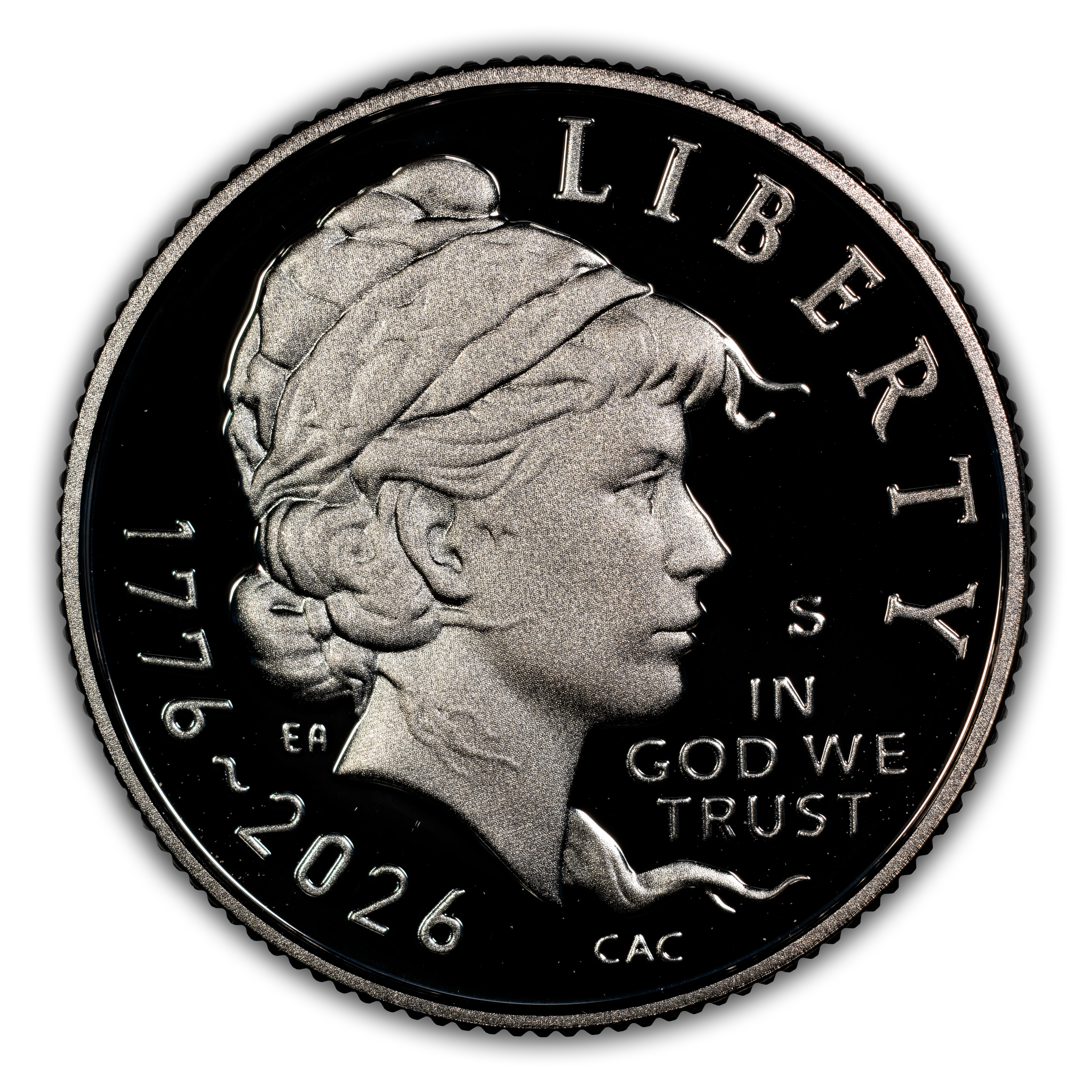 1776~2026-S 10c Emerging Liberty, Silver PR DCAM