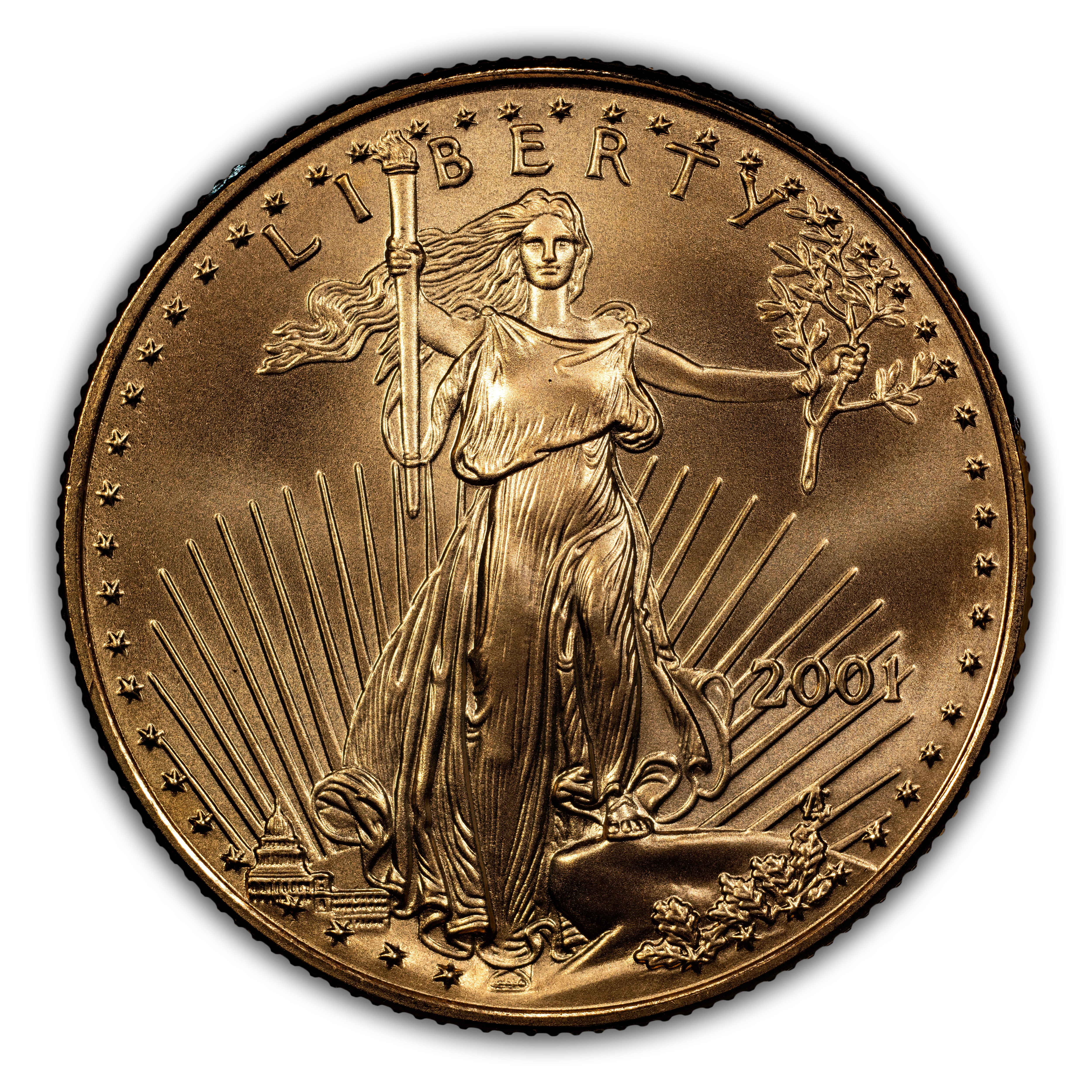2001 $25 Gold Eagle MS