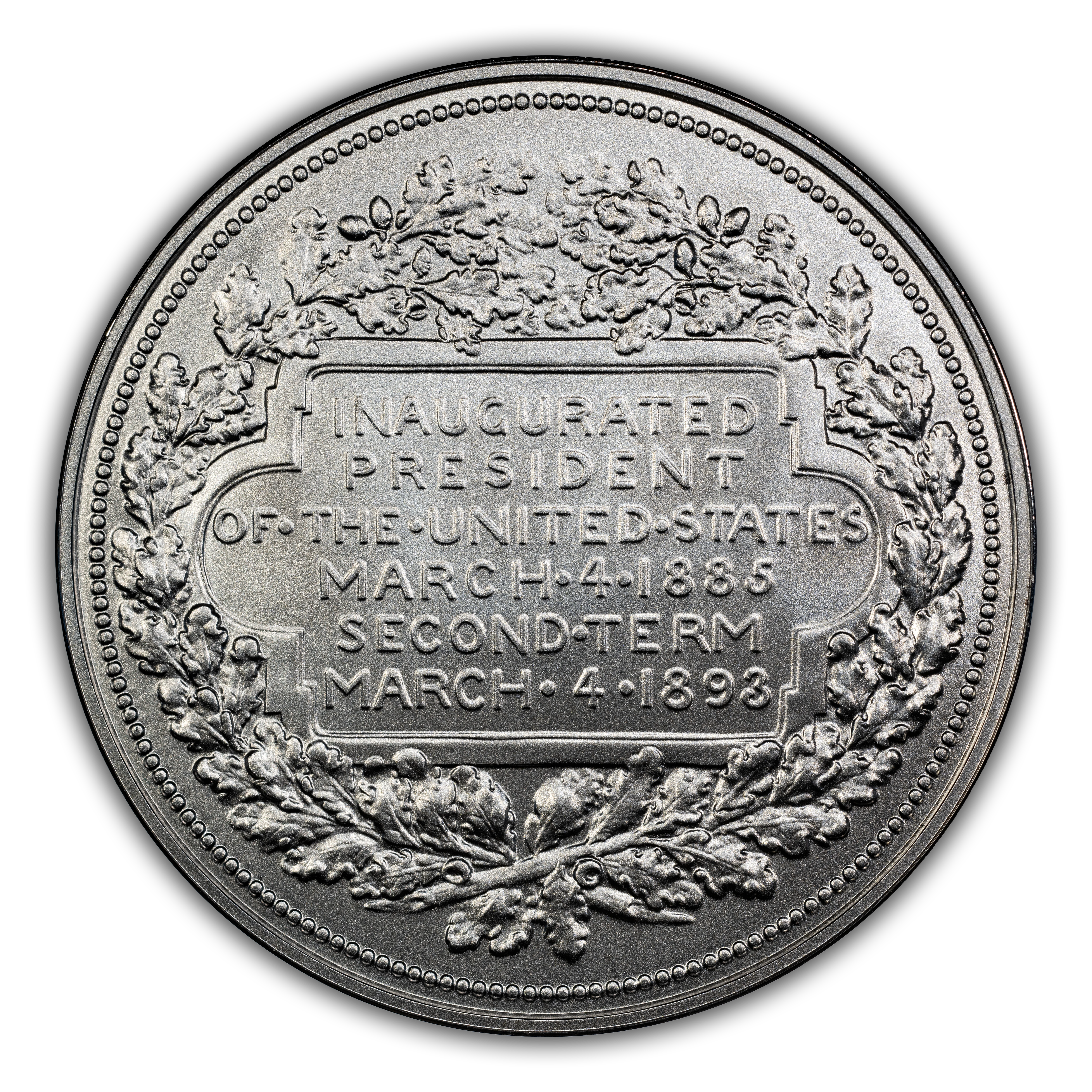 (2024) Medal Grover Cleveland, Silver, Matte Finish MS thumbnail 3