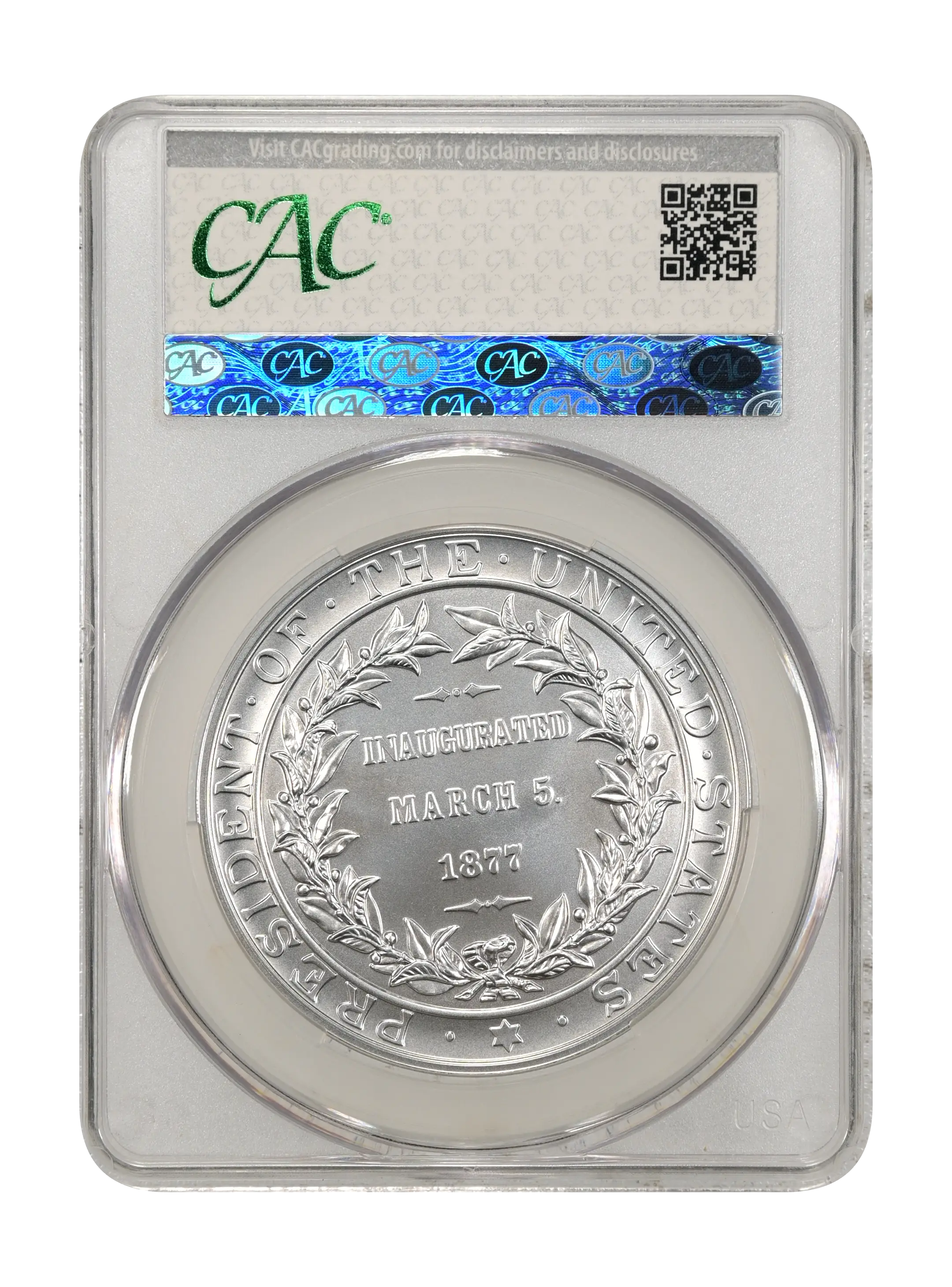 (2024) Medal Rutherford B. Hayes, Silver, Matte Finish MS thumbnail 5