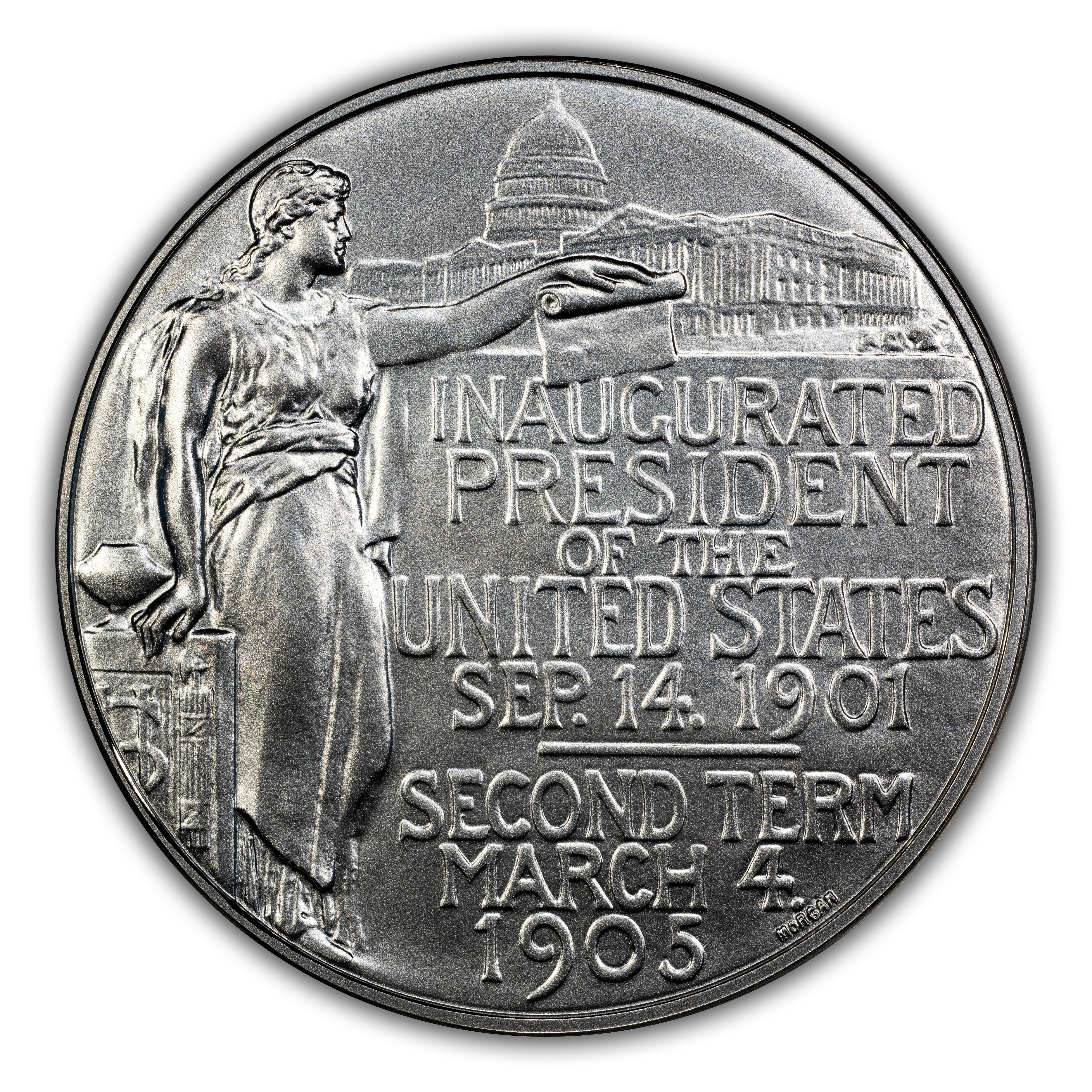 (2025-S) Medal Theodore Roosevelt, Silver, Matte Finish MS thumbnail 3