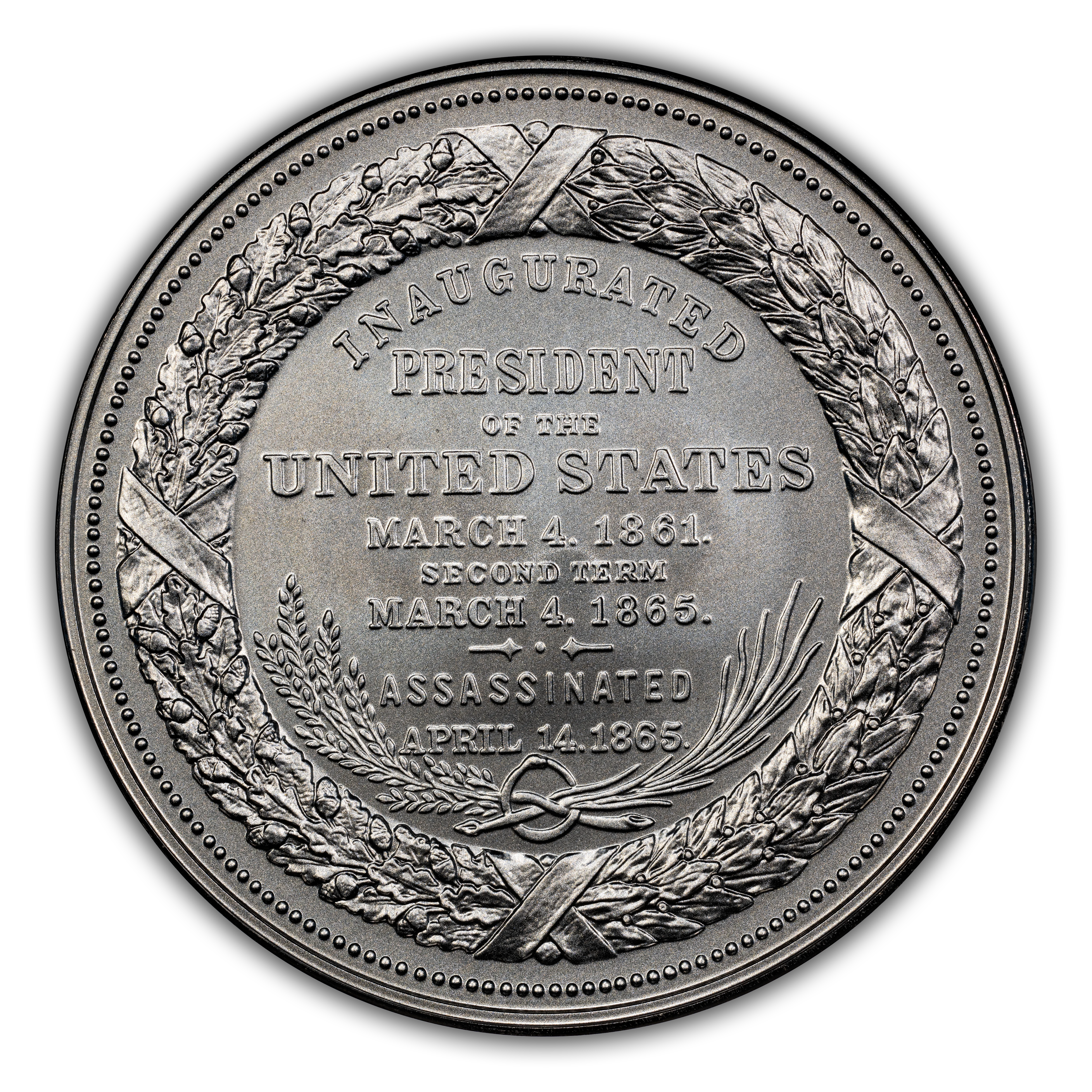 (2023) Medal Abraham Lincoln "1861", Silver, Matte Finish MS thumbnail 3