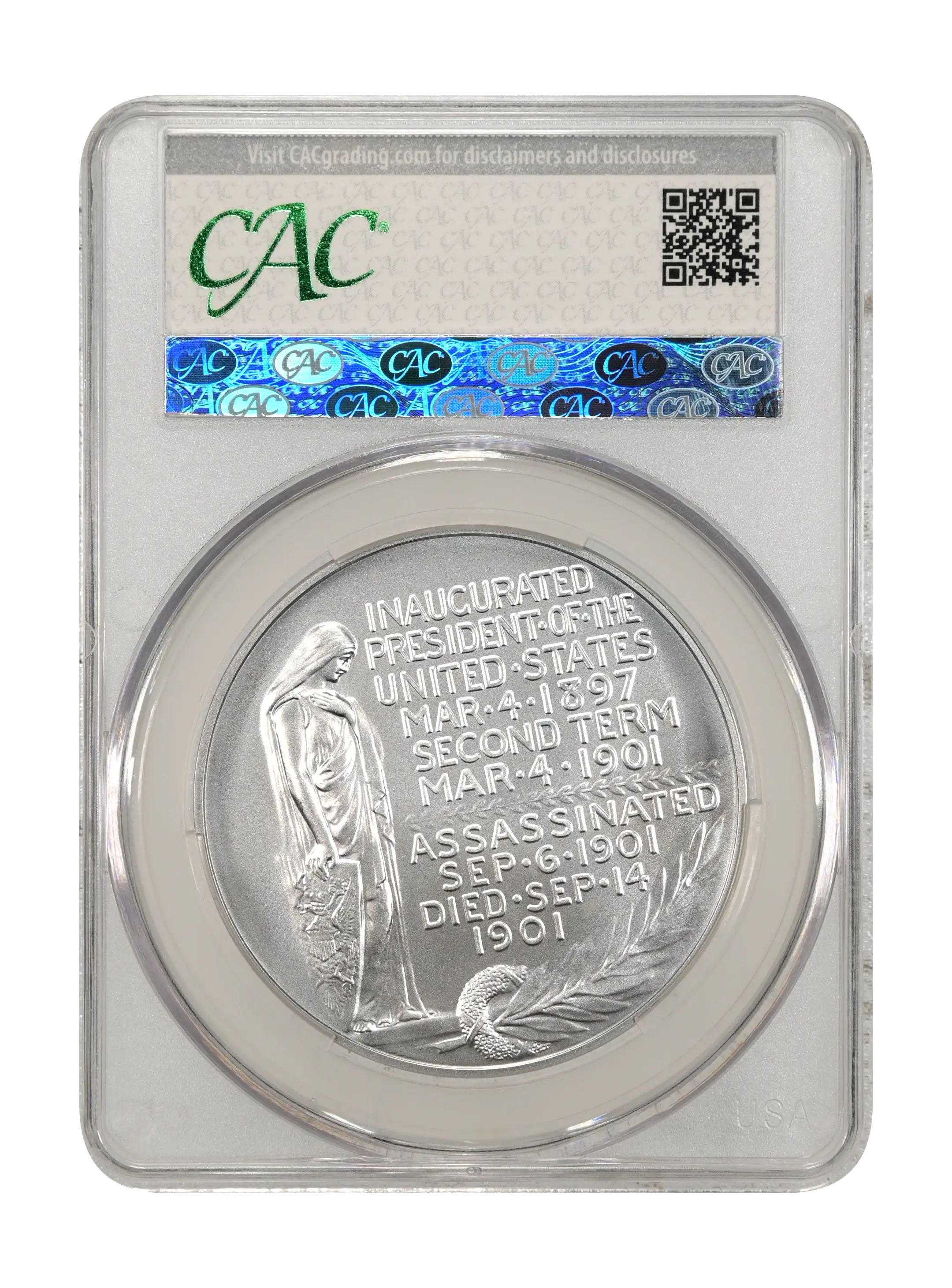 (2025-S) Medal William McKinley, Silver, Matte Finish MS thumbnail 6