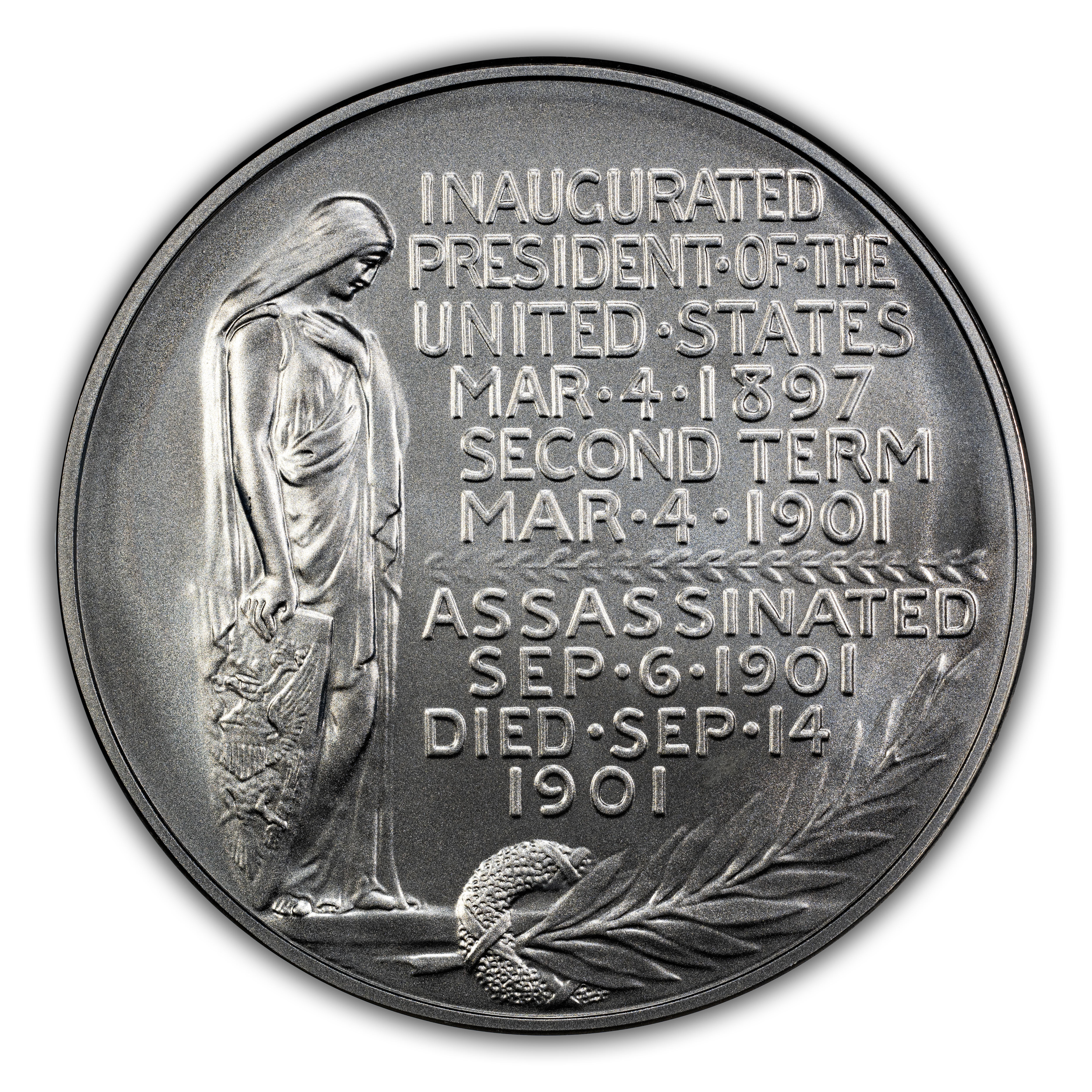 (2025-S) Medal William McKinley, Silver, Matte Finish MS thumbnail 3