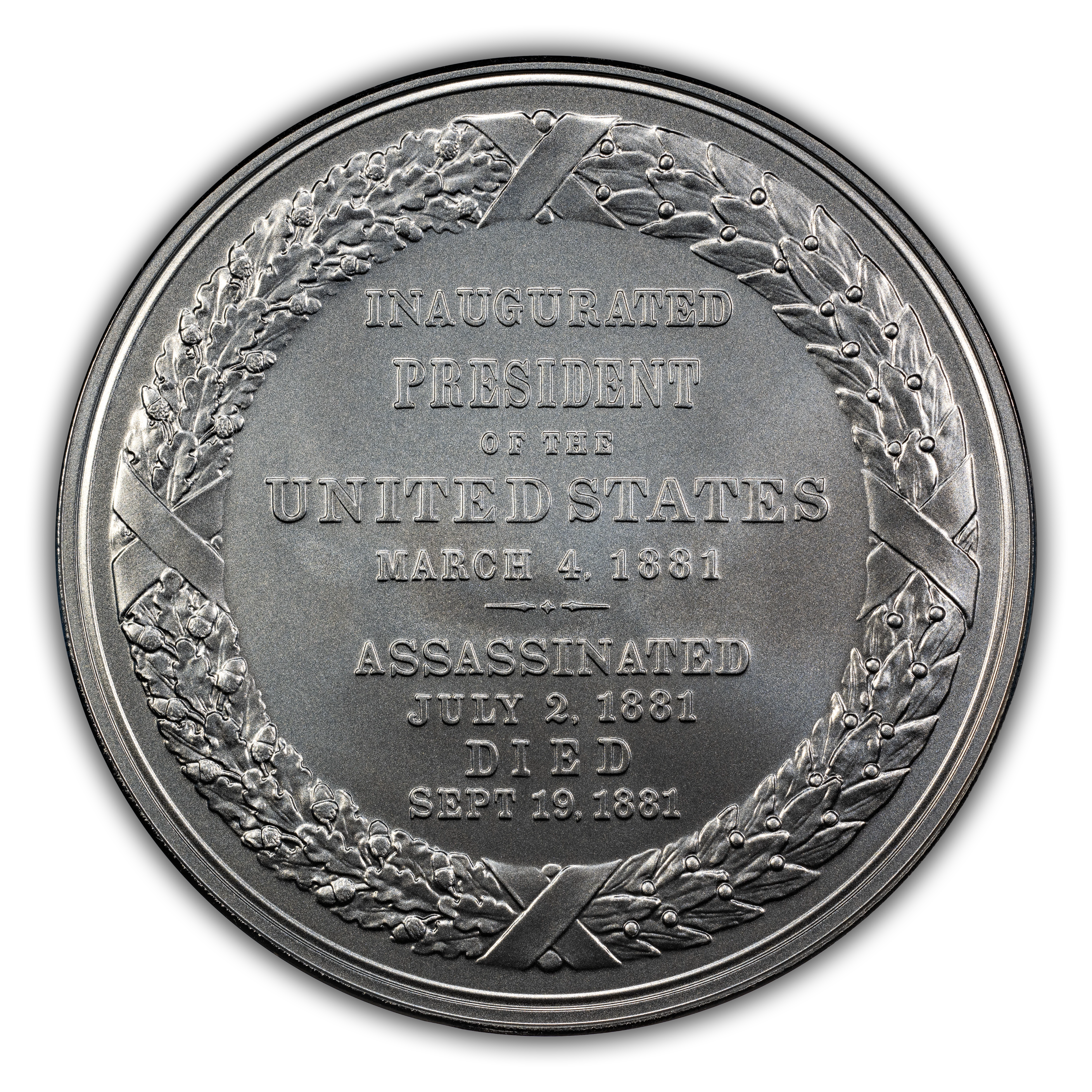 (2024) Medal James Garfield, Silver, Matte Finish MS thumbnail 3