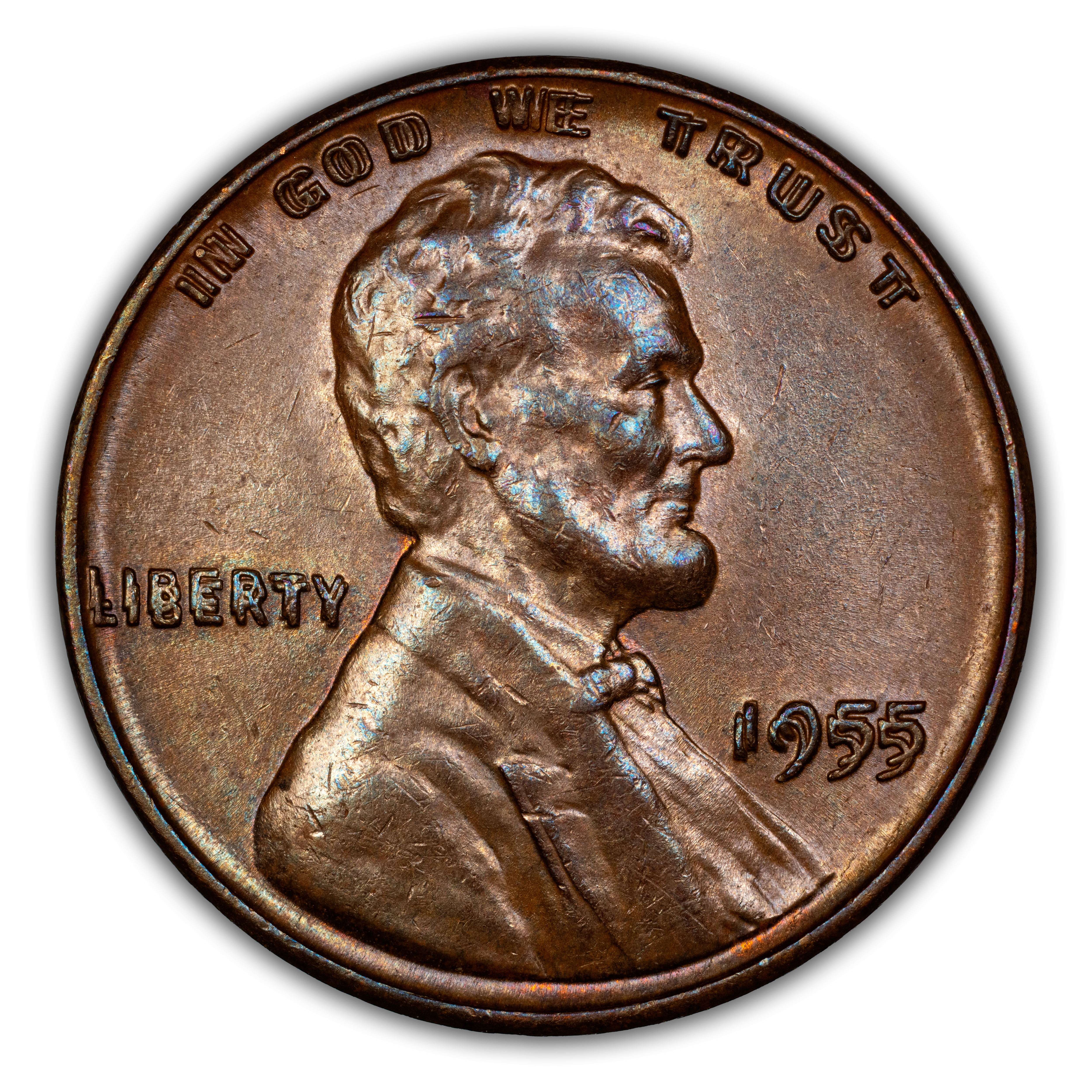 1955 1c Doubled Die Obverse MS BN thumbnail 6