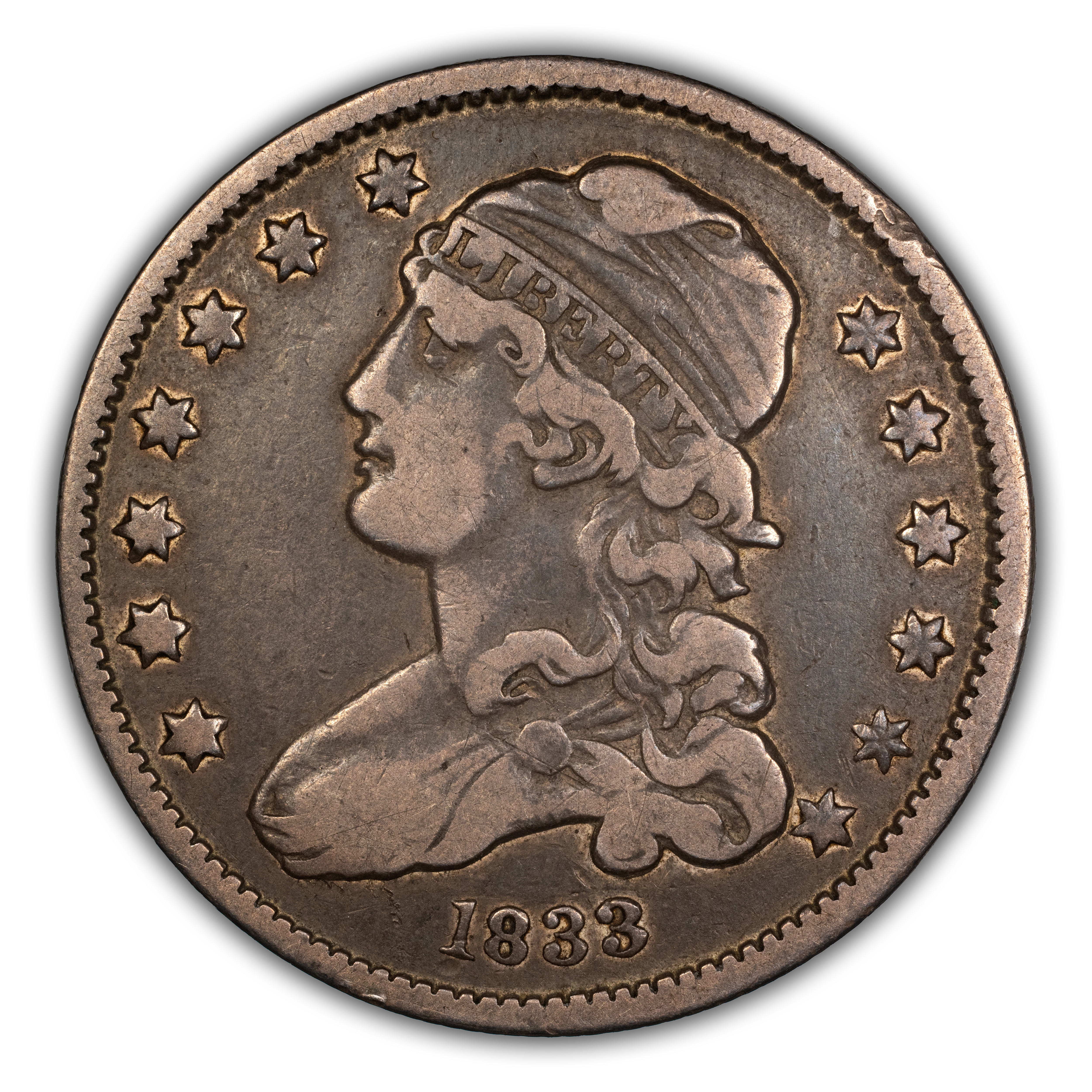 1833 25c B-1 MS