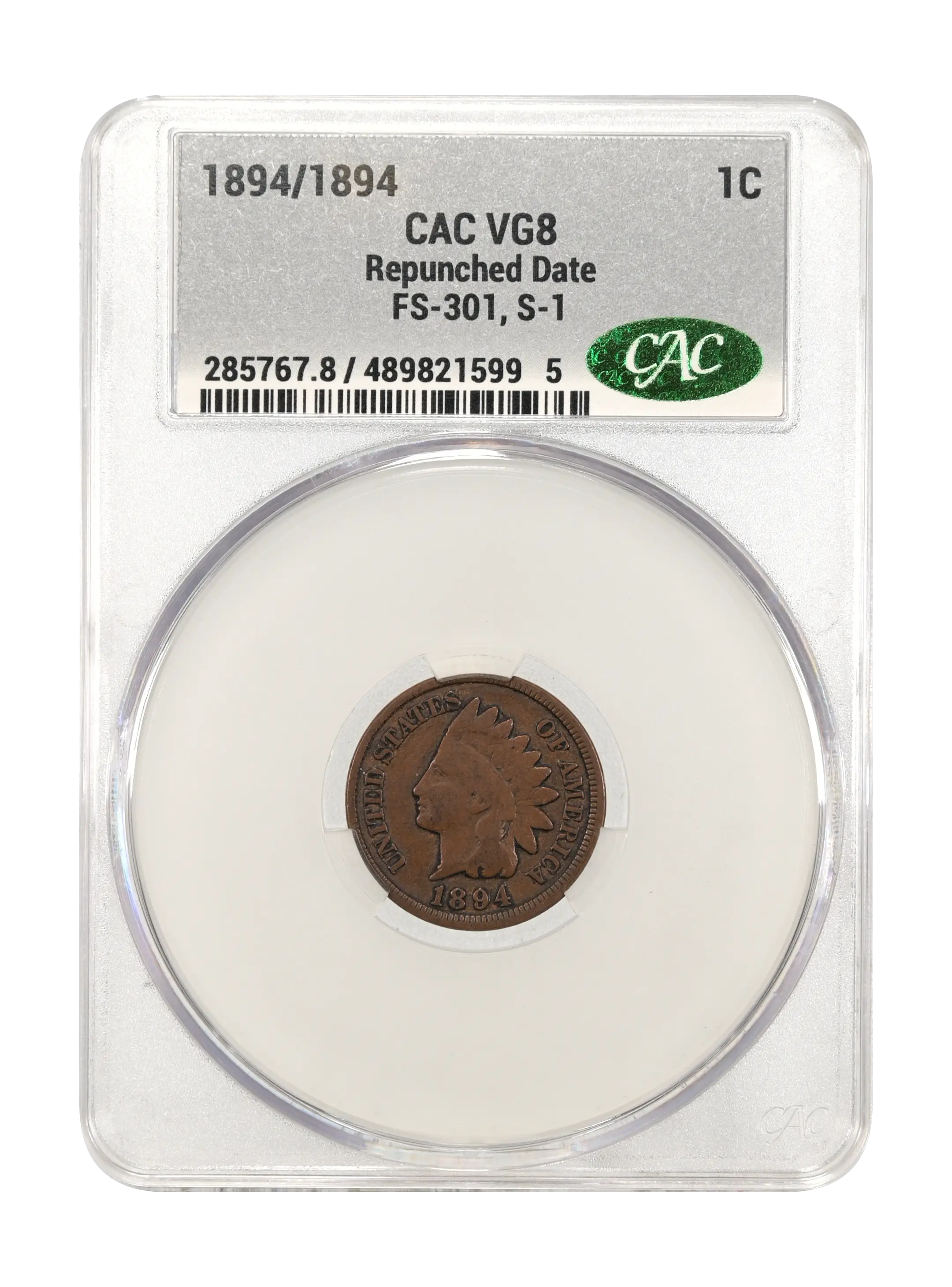 1894/1894 1c Repunched Date, FS-301, S-1 MS BN thumbnail 16