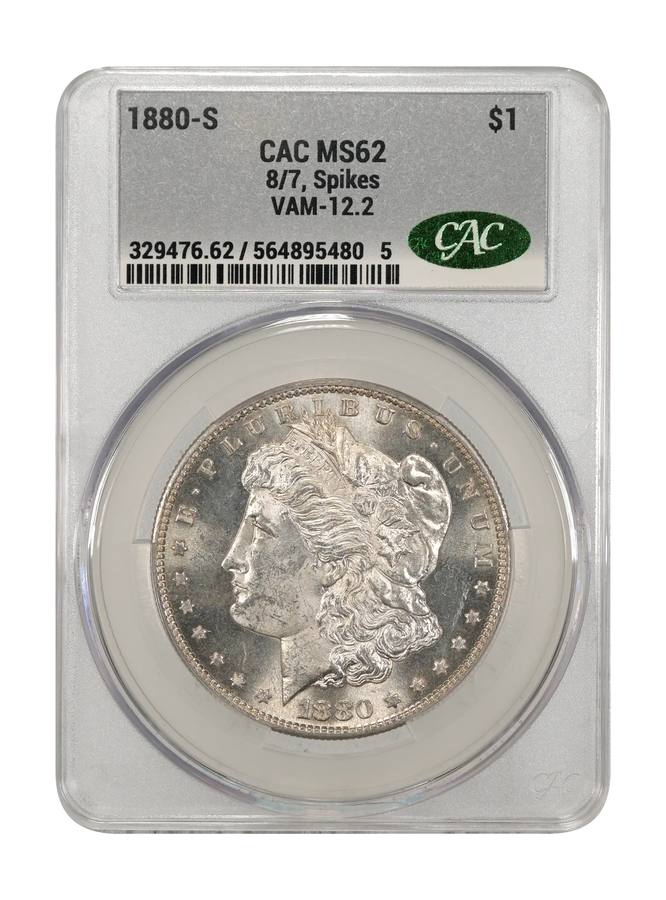 1880-S $1  8/7, Spikes, VAM-12.2 MS thumbnail 9