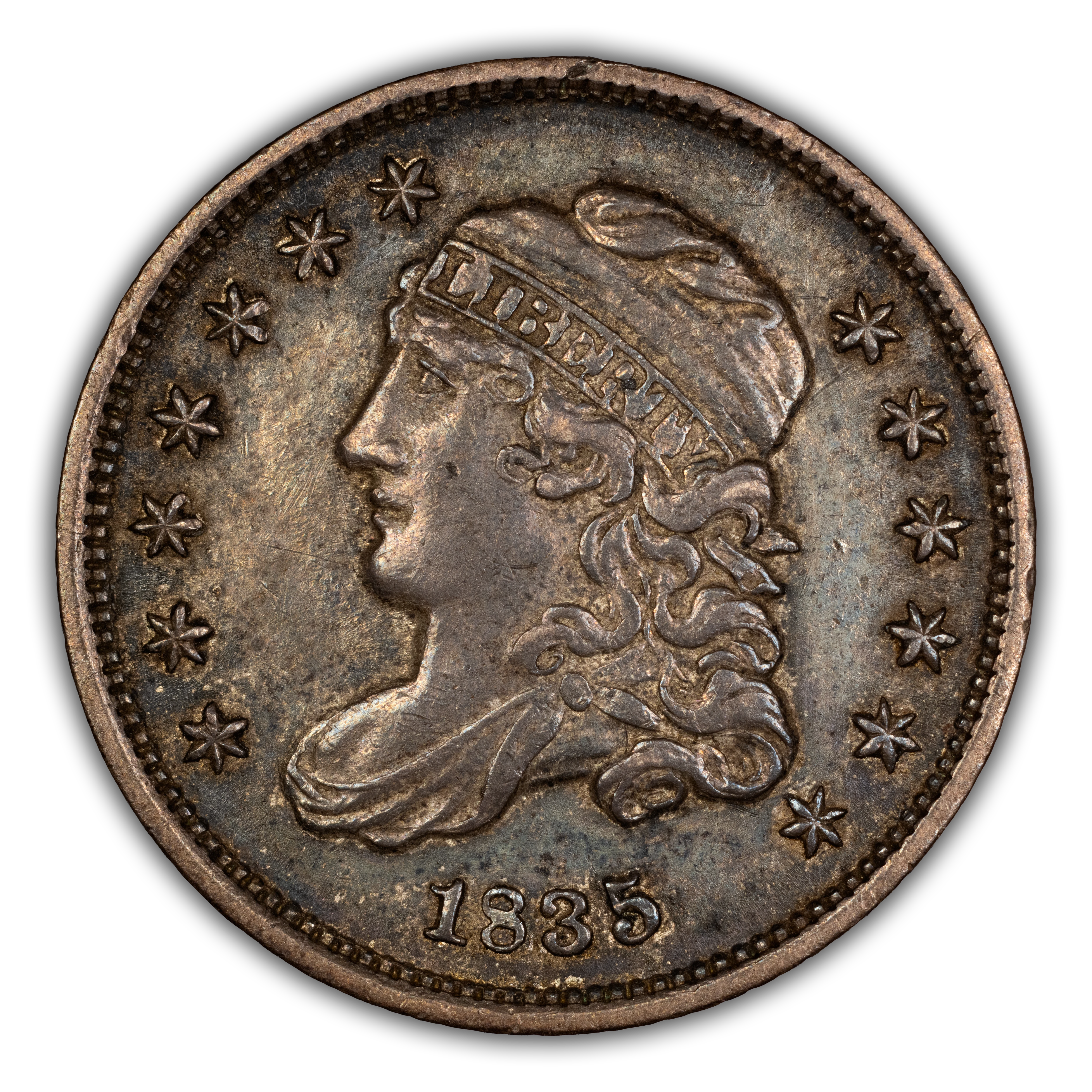 1835 H10c Small Date, Small 5c, LM-11 MS