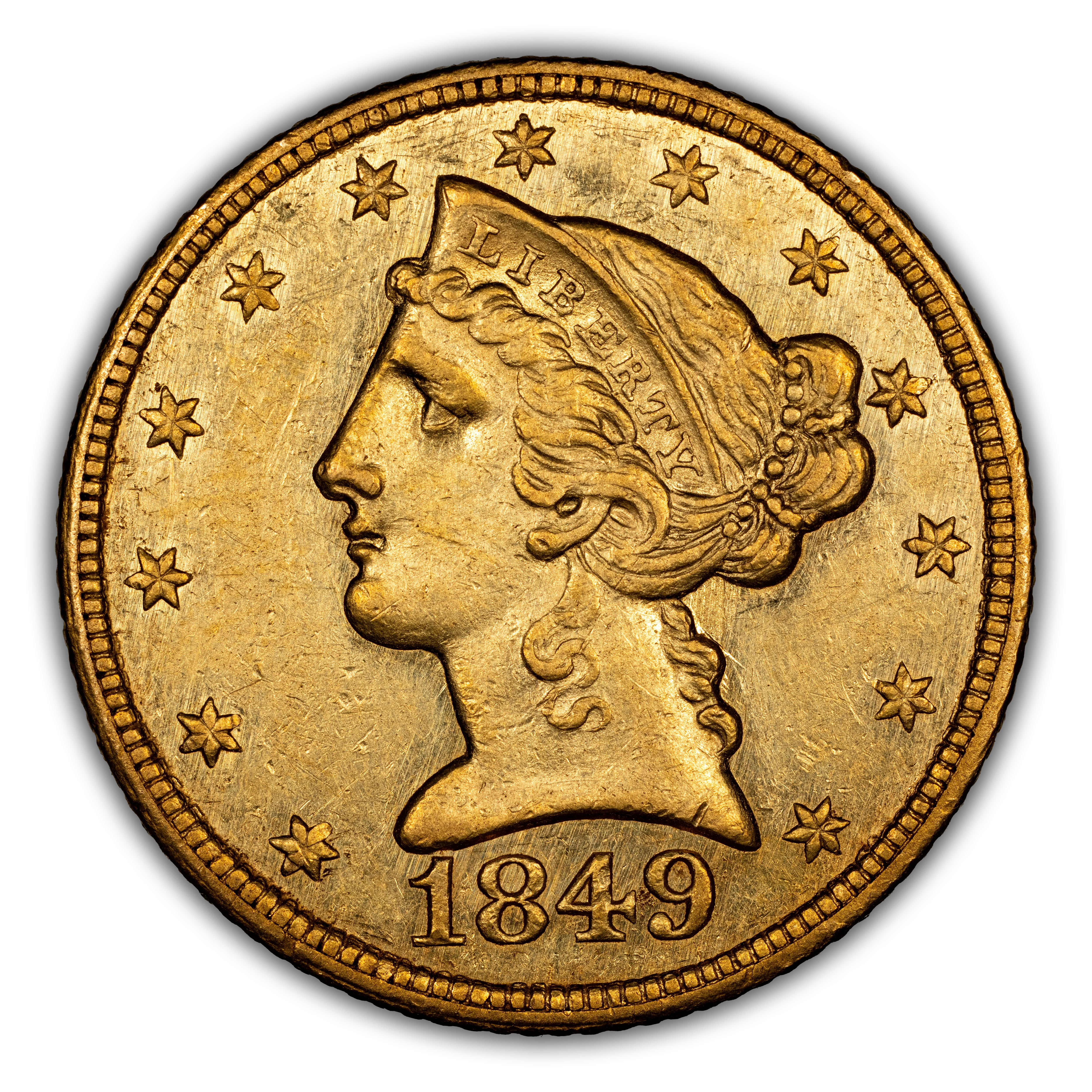 1849-C $5 MS
