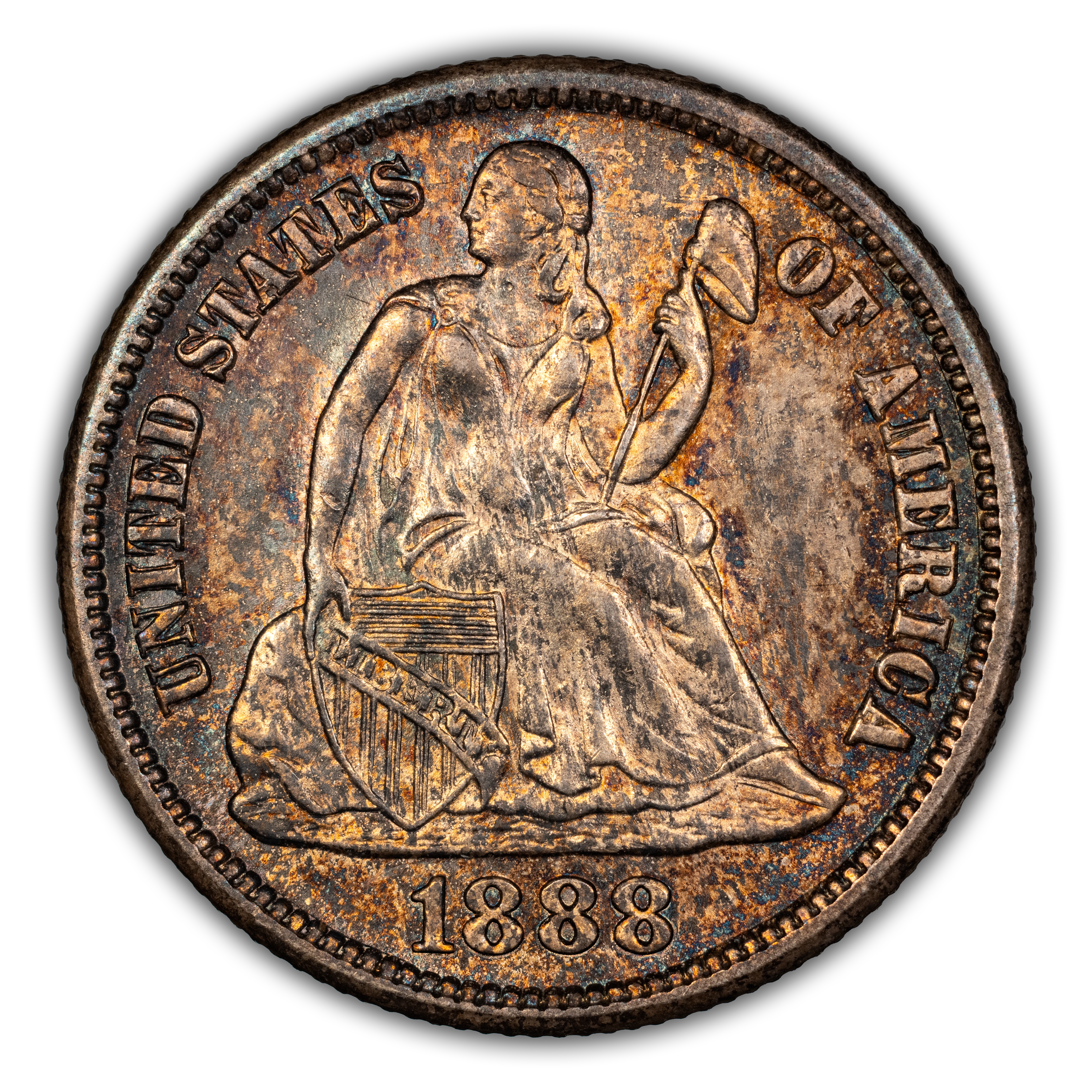 1888-S 10c MS