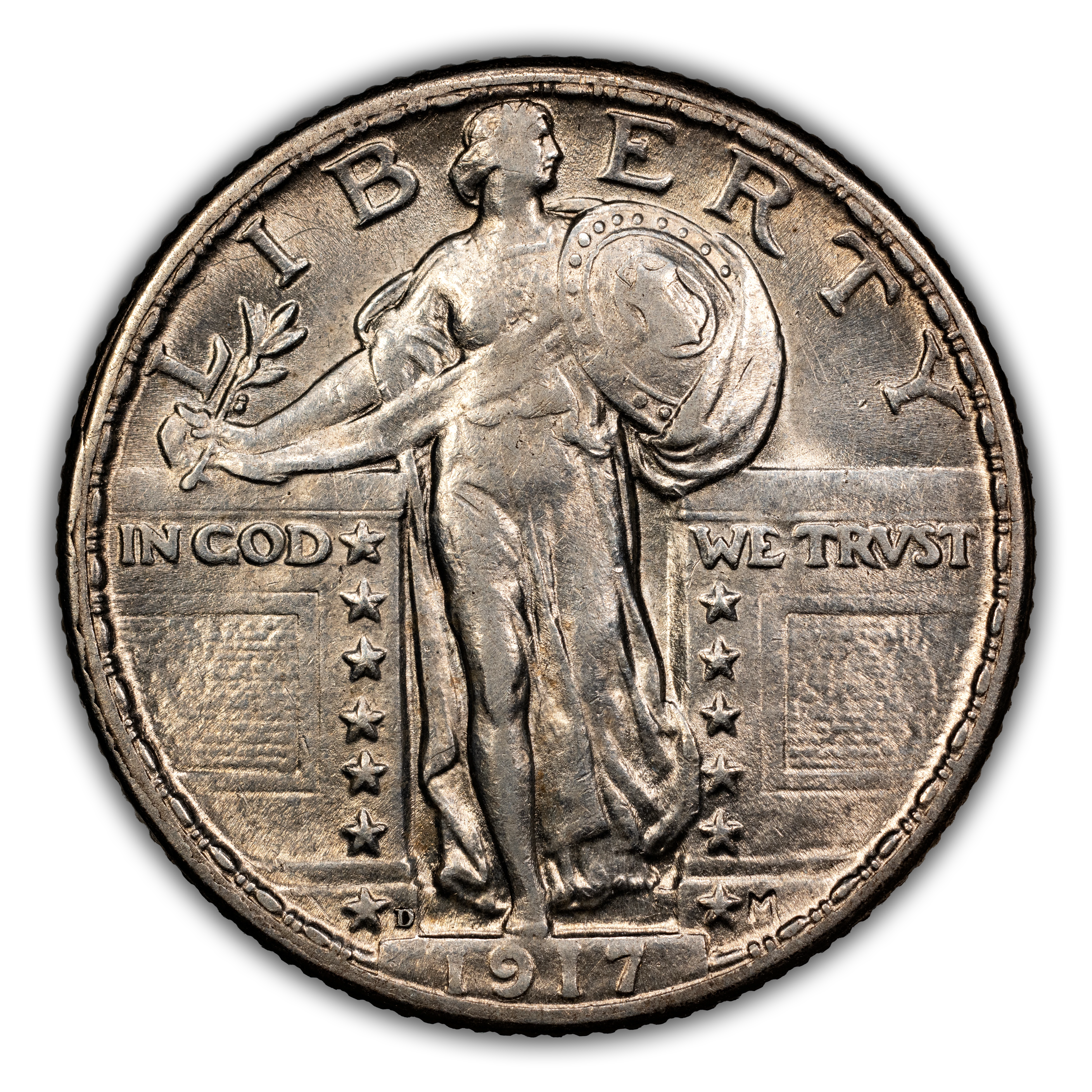 1917-D 25c Type 2 MS