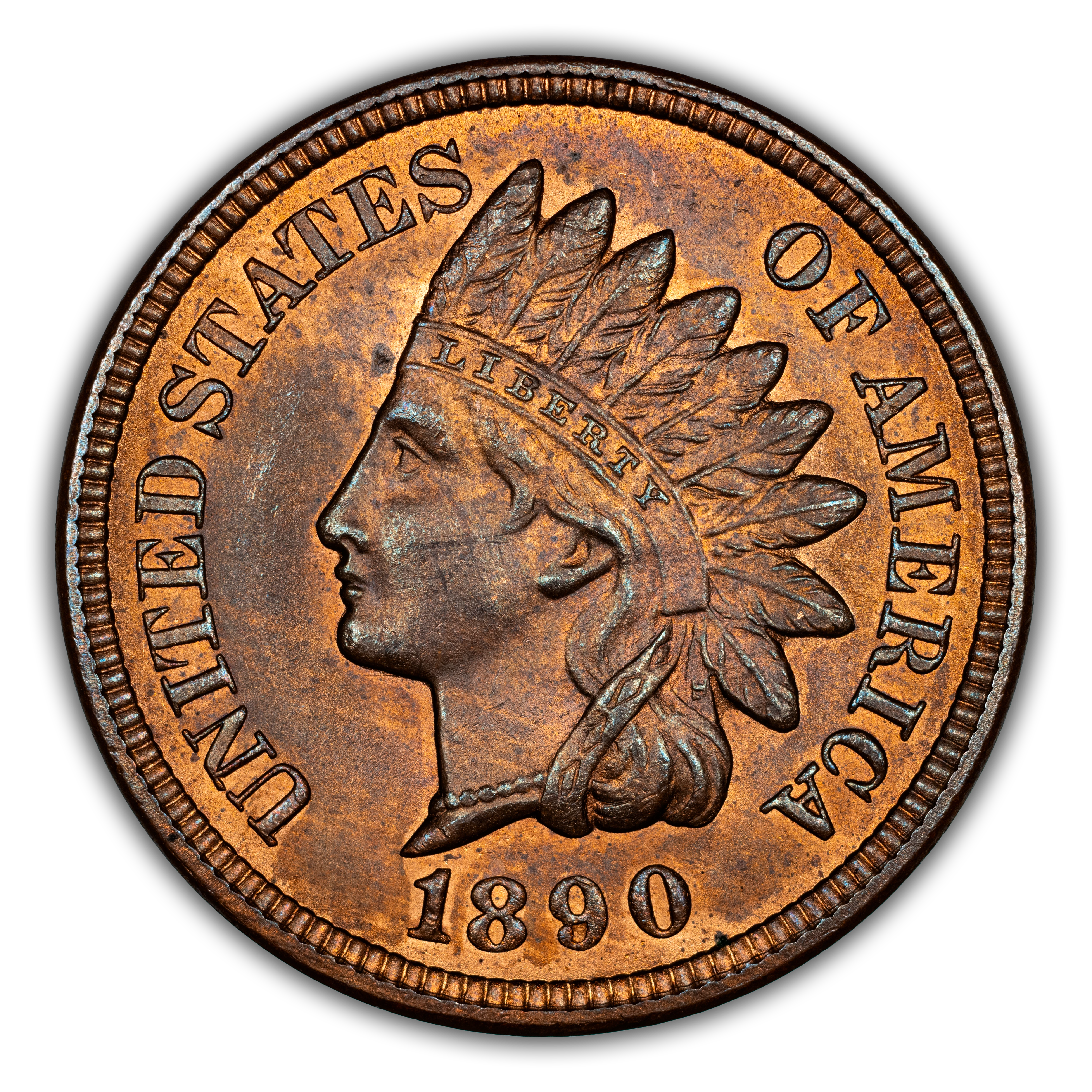 1890 1c MS RB