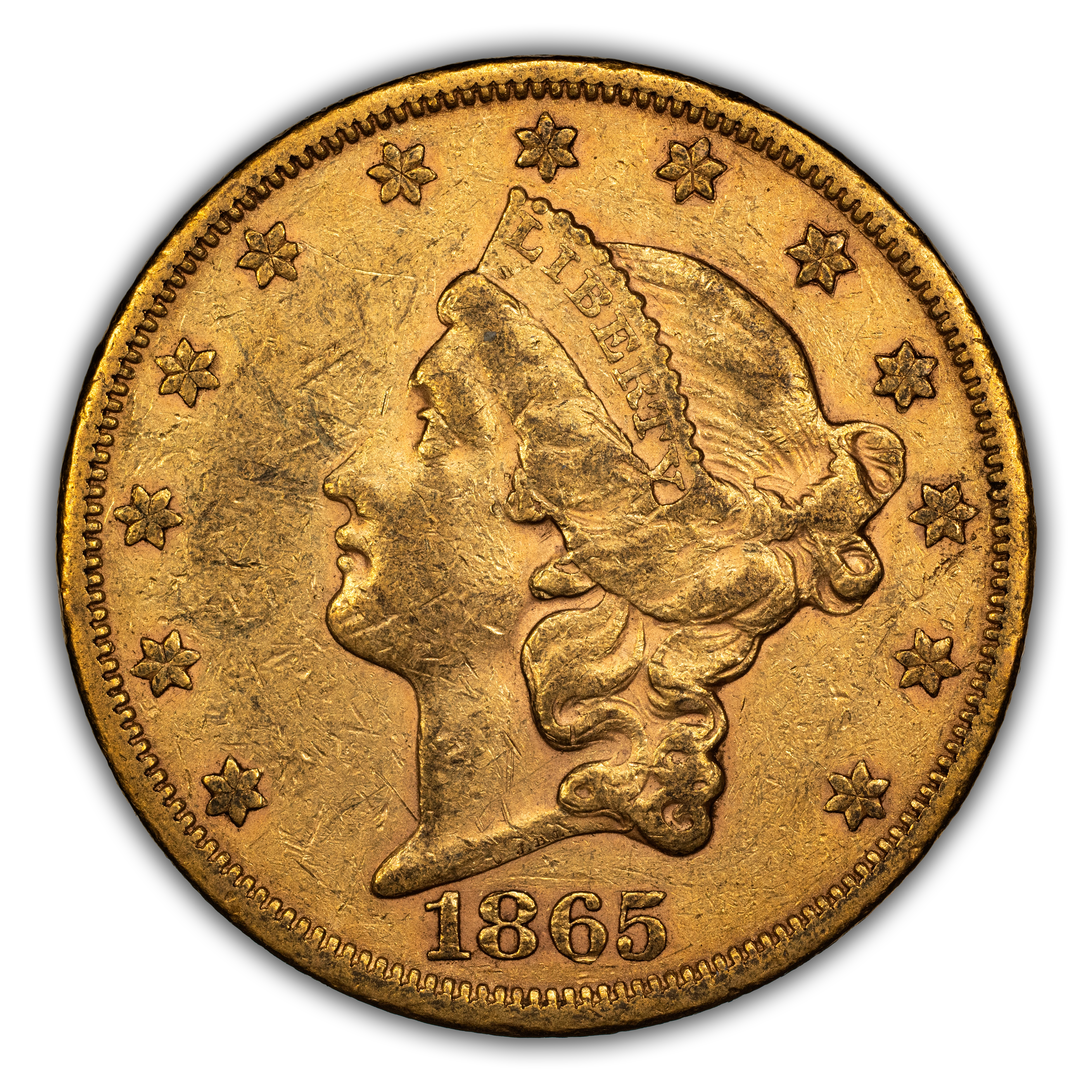 1865-S $20 MS