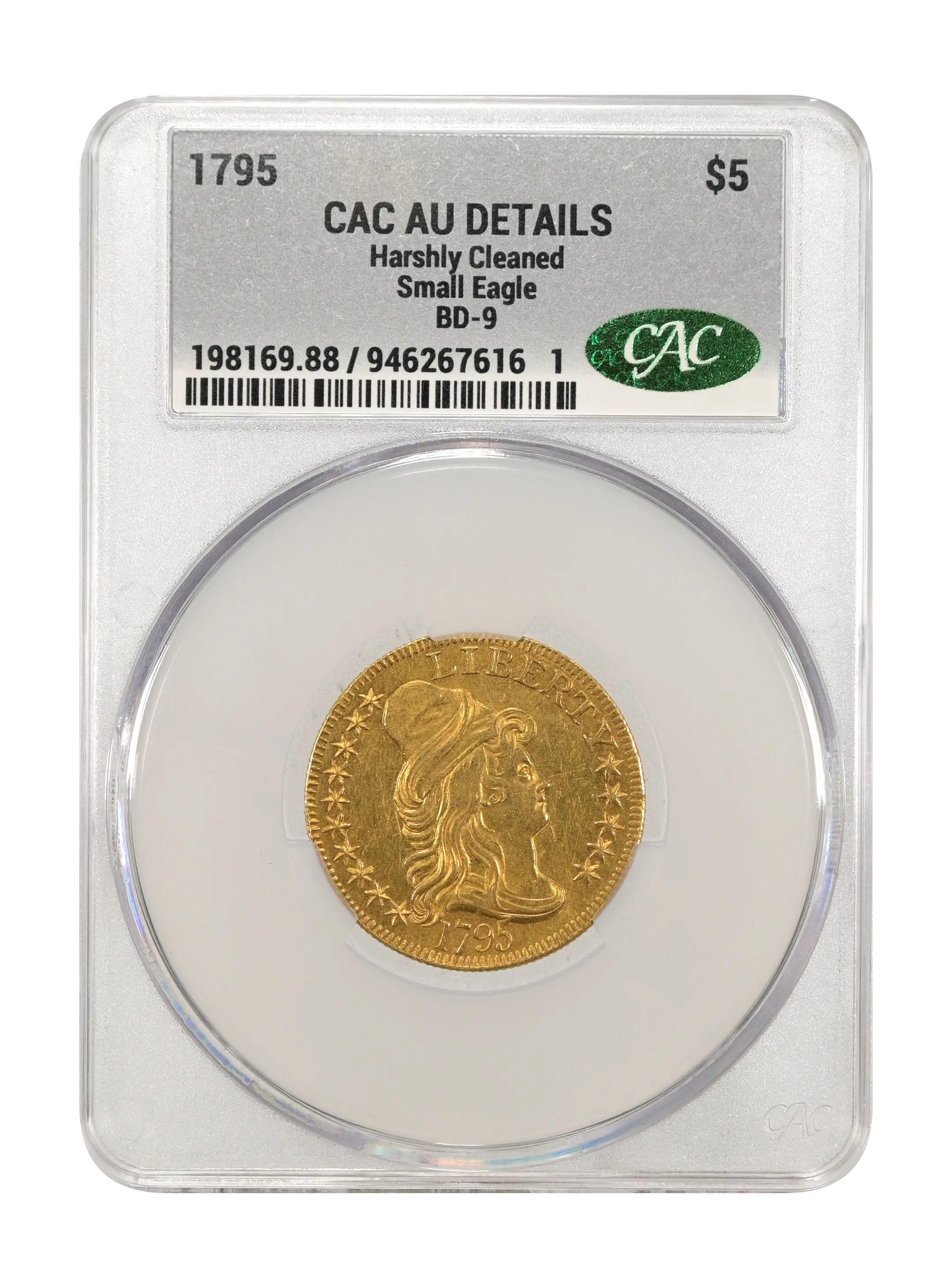 1795 $5  Small Eagle, BD-9 MS thumbnail 9
