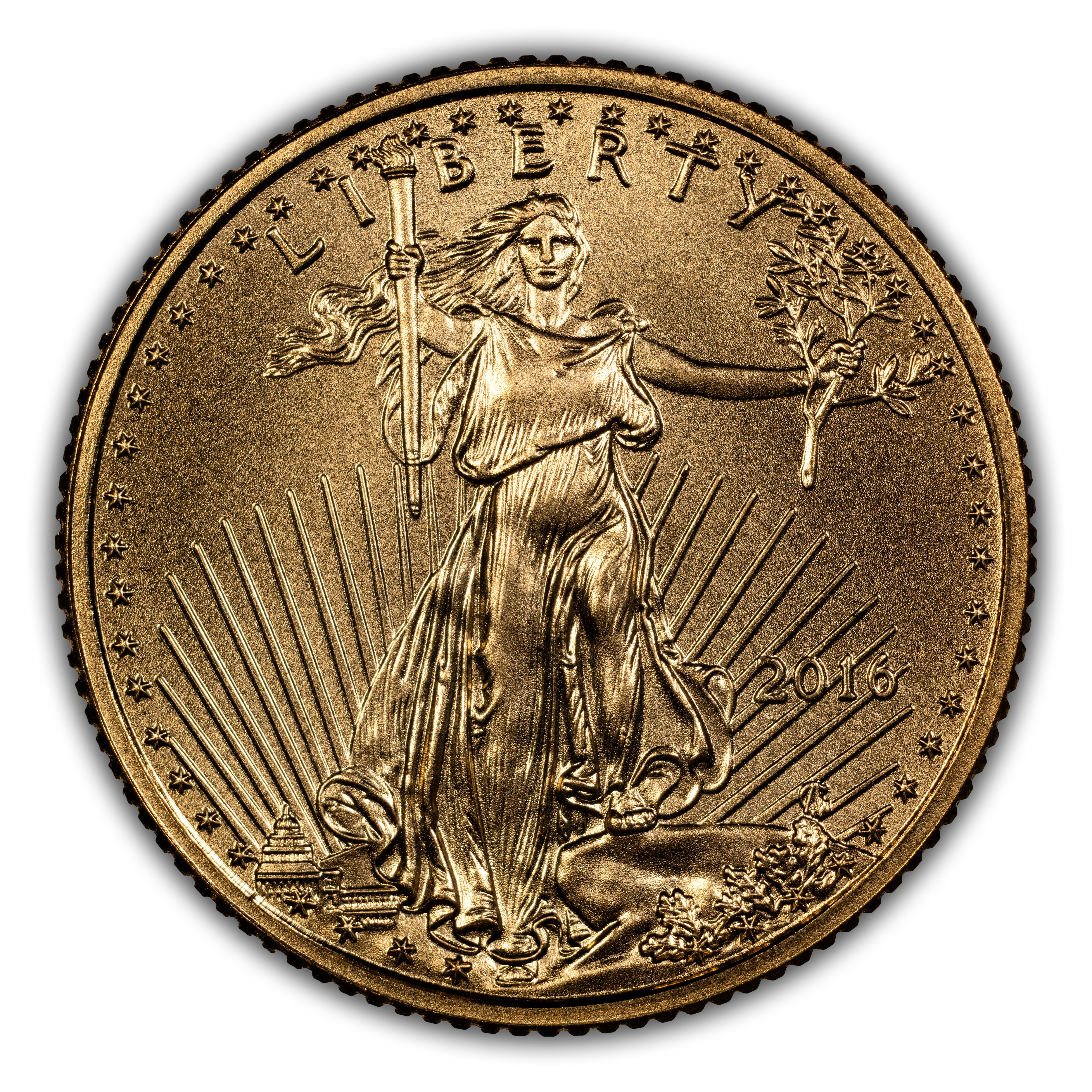 2016 $5 Gold Eagle, 30th Anniversary MS
