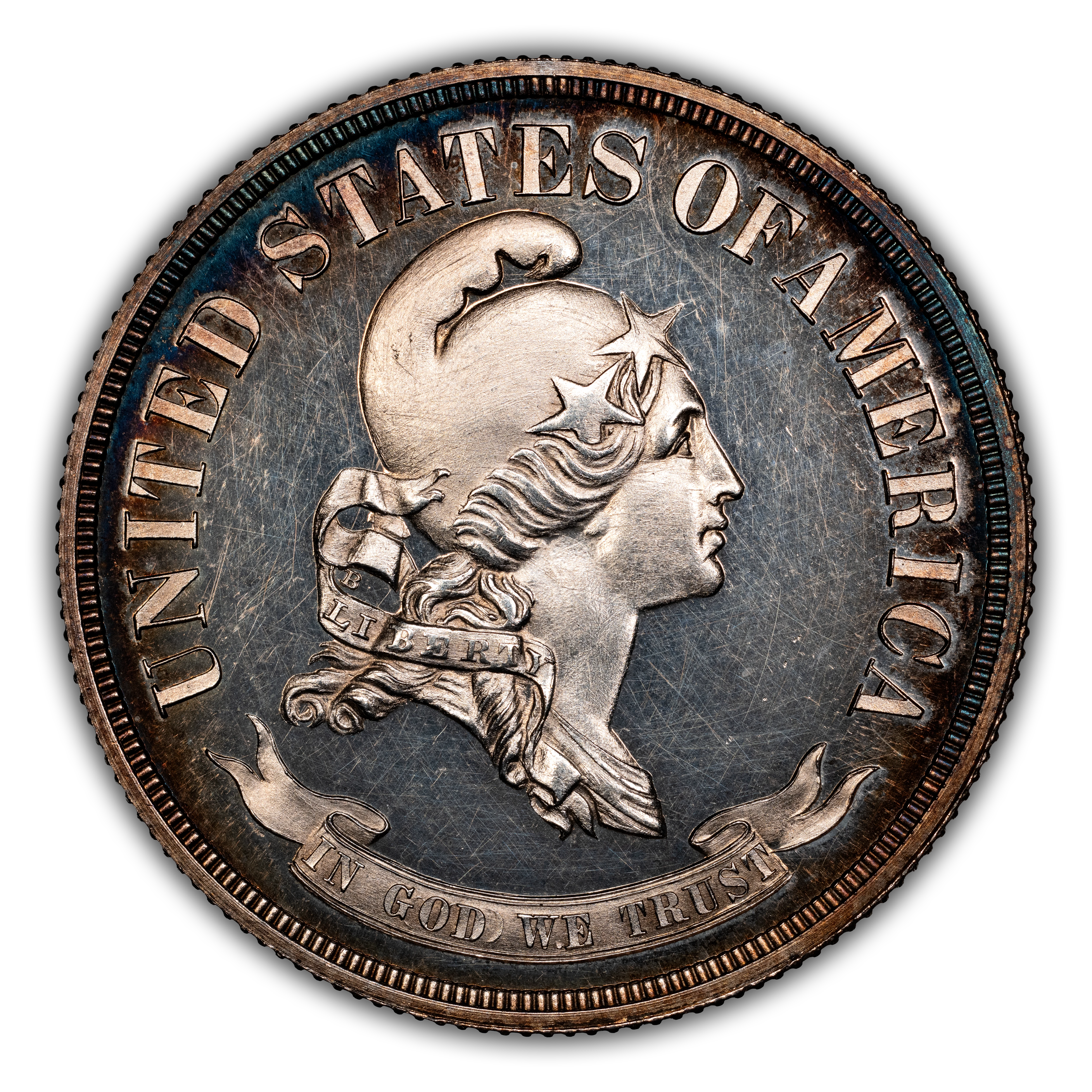 1869 P50c Silver, J-742 PR CAM