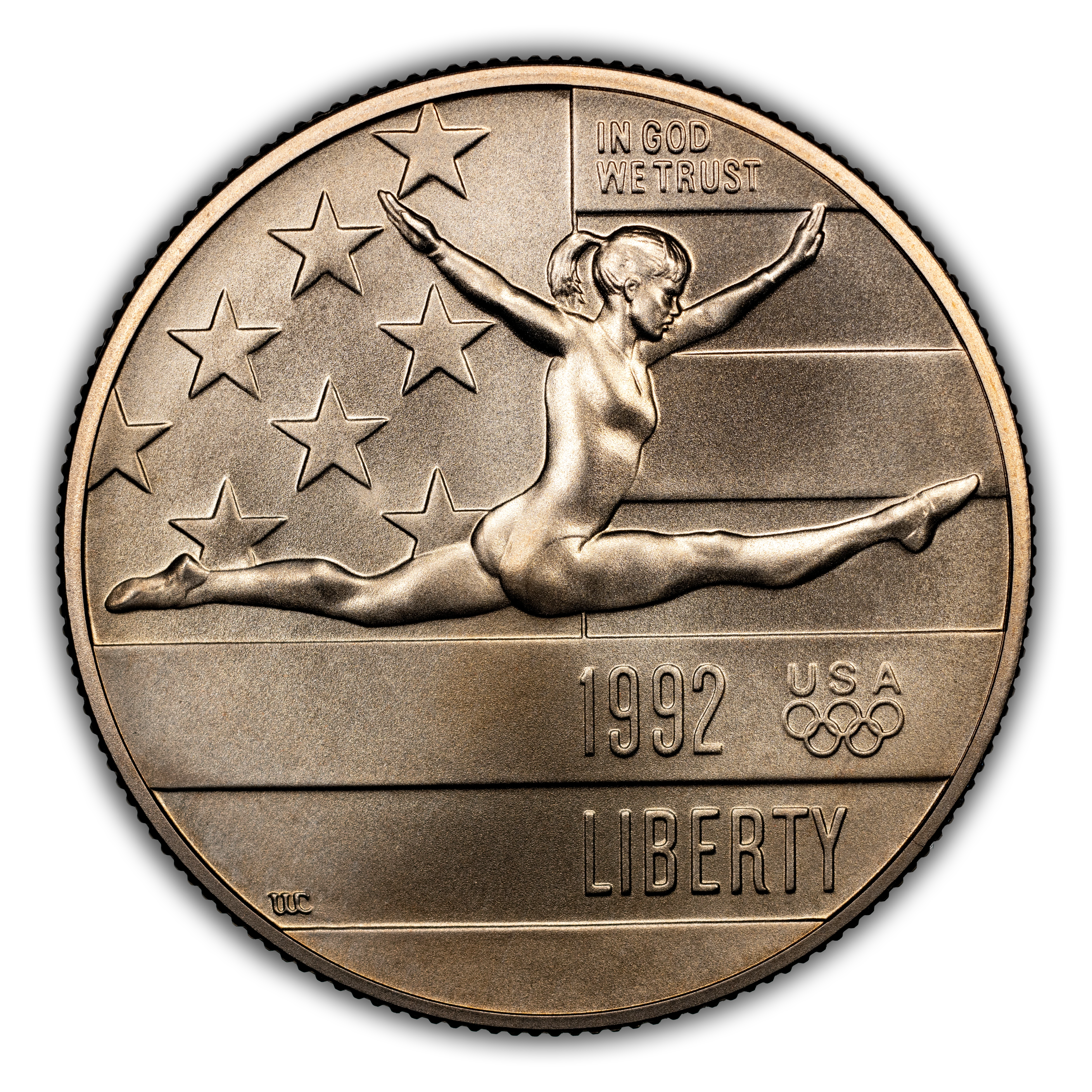 1992-P 50c XXV Olympics Gymnast MS