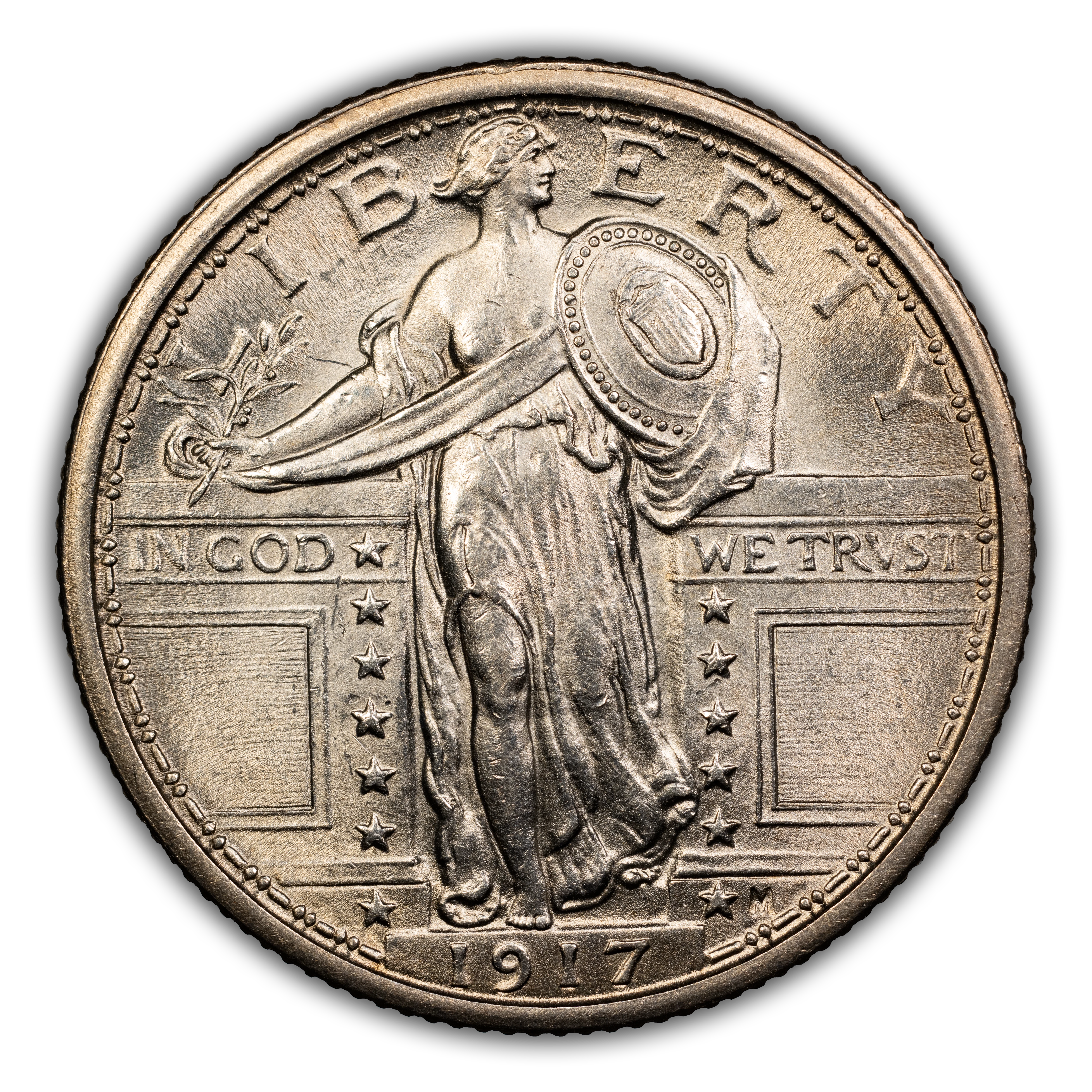 1917 25c Type 1 MS FH thumbnail 7
