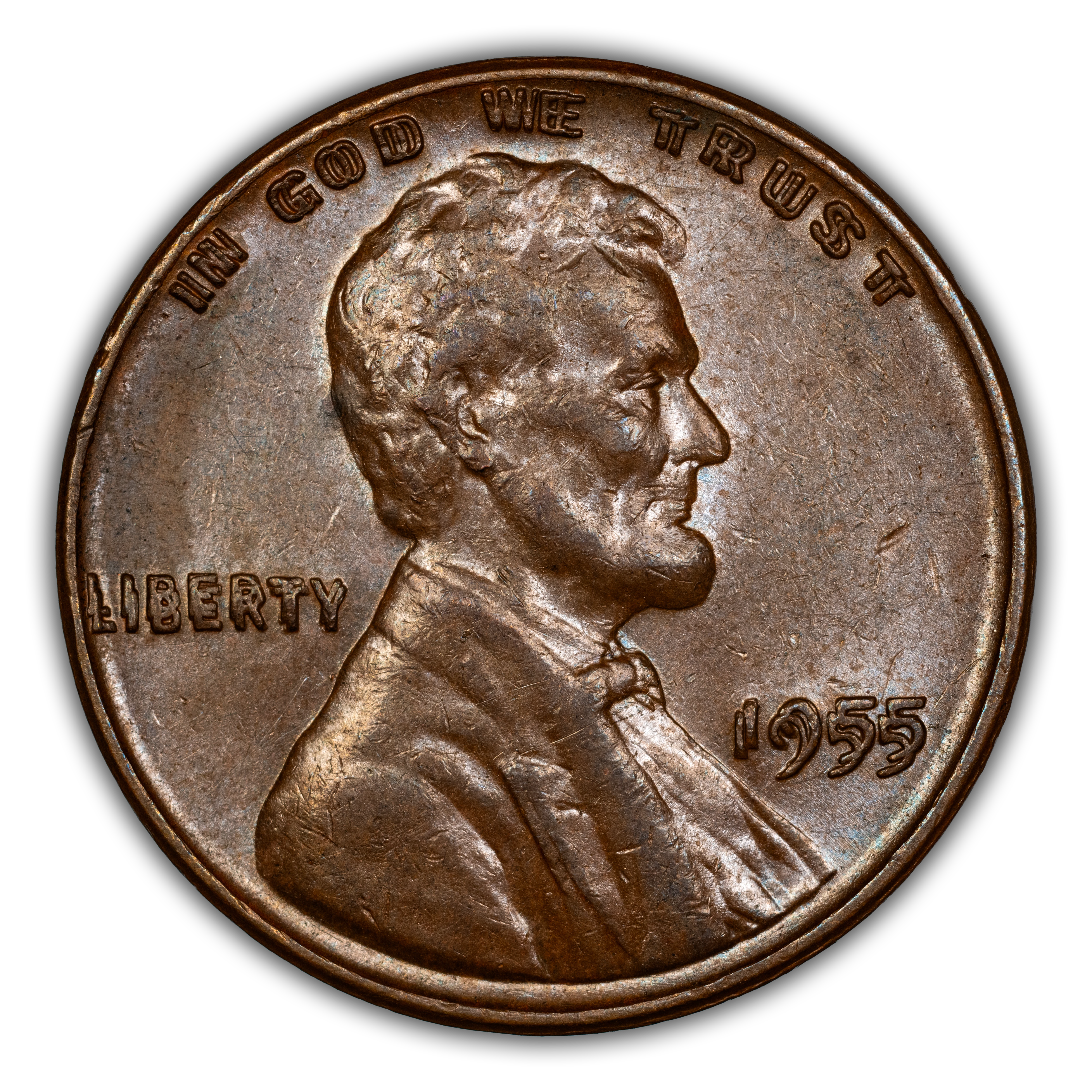 1955 1c Doubled Die Obverse MS BN thumbnail 5