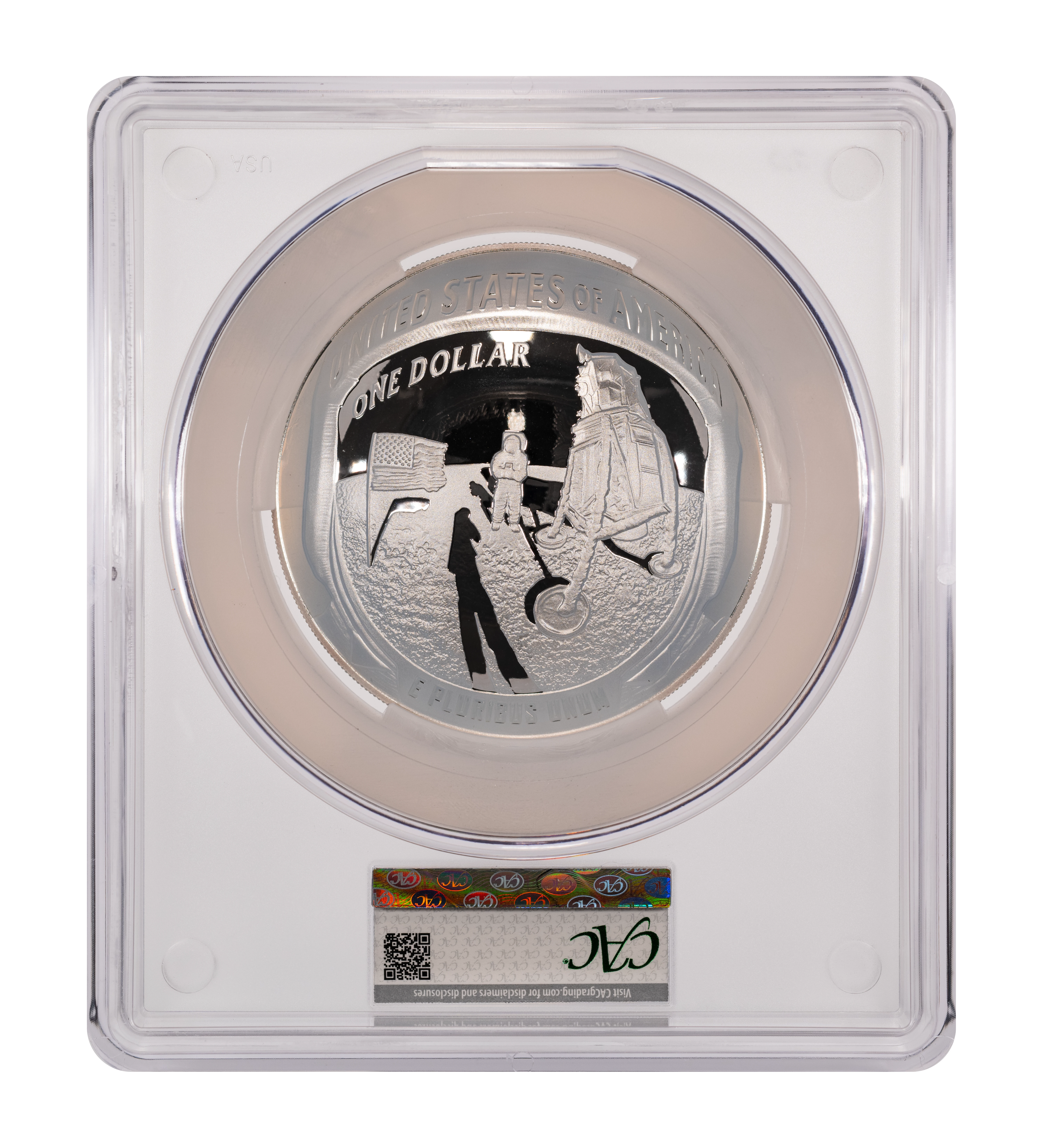 2019-P S$1 Apollo 11 50th Anniversary, 5 ounce PR DCAM thumbnail 17