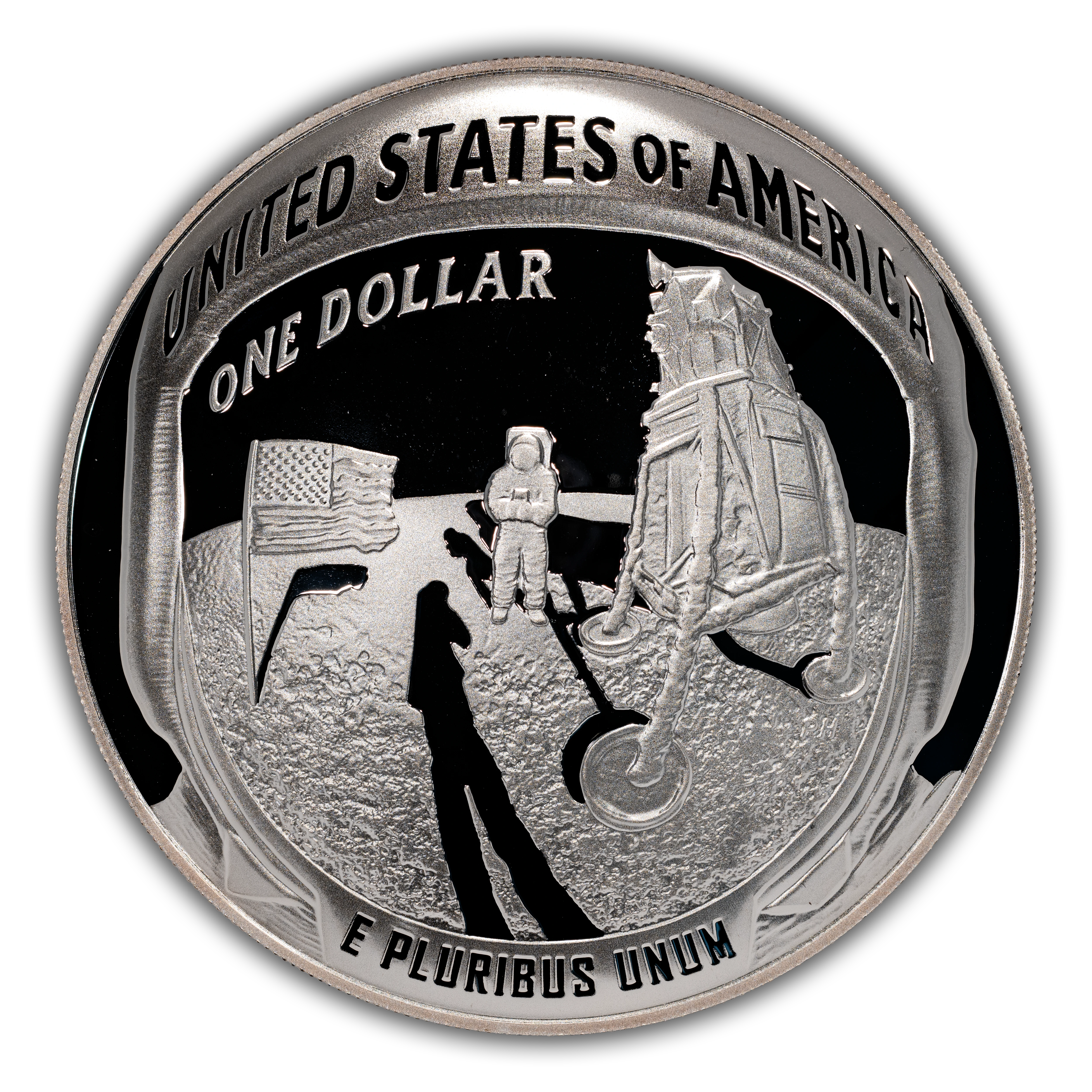 2019-P S$1 Apollo 11 50th Anniversary, 5 ounce PR DCAM thumbnail 4