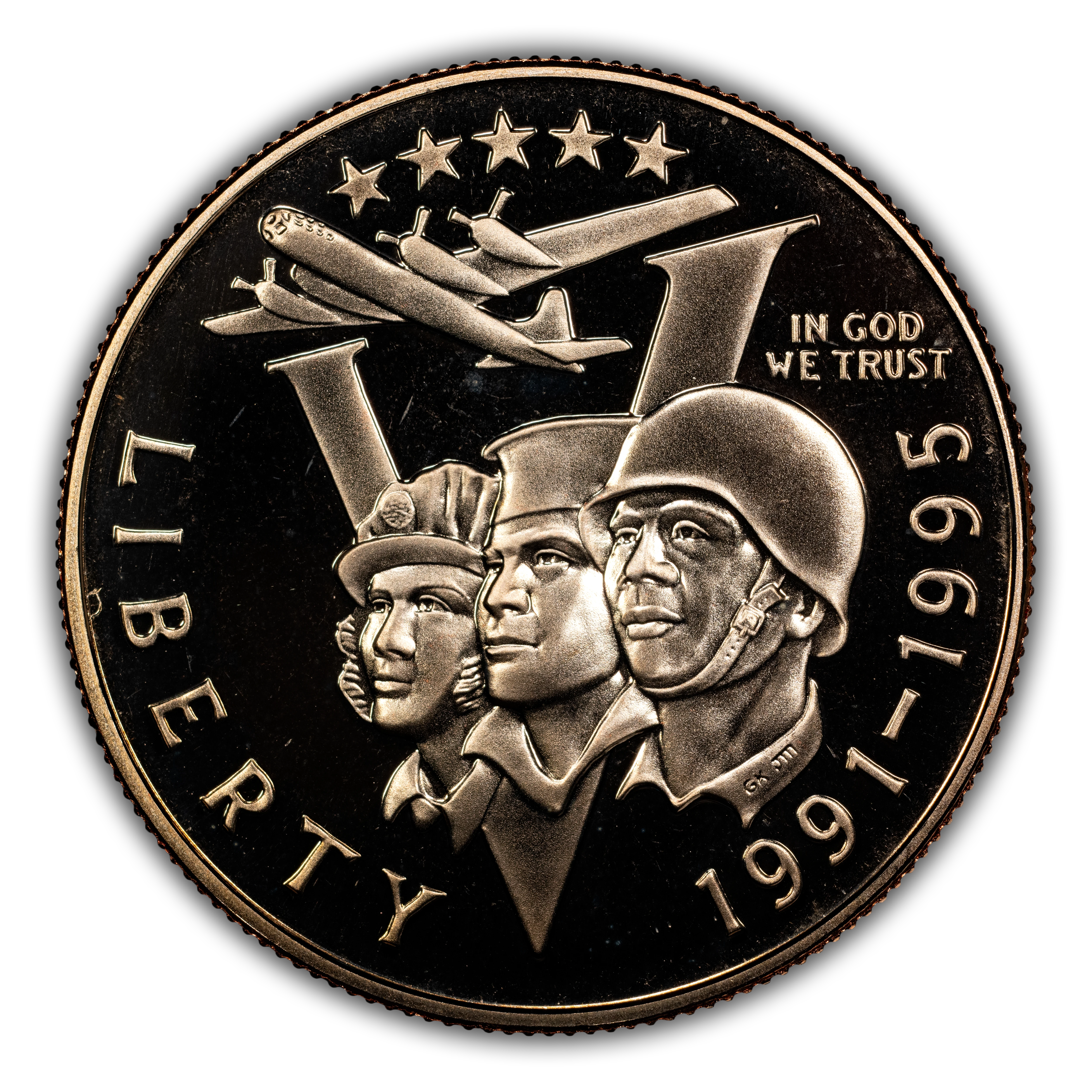 1991-95-P 50c 50th Anniversary of World War II PR DCAM