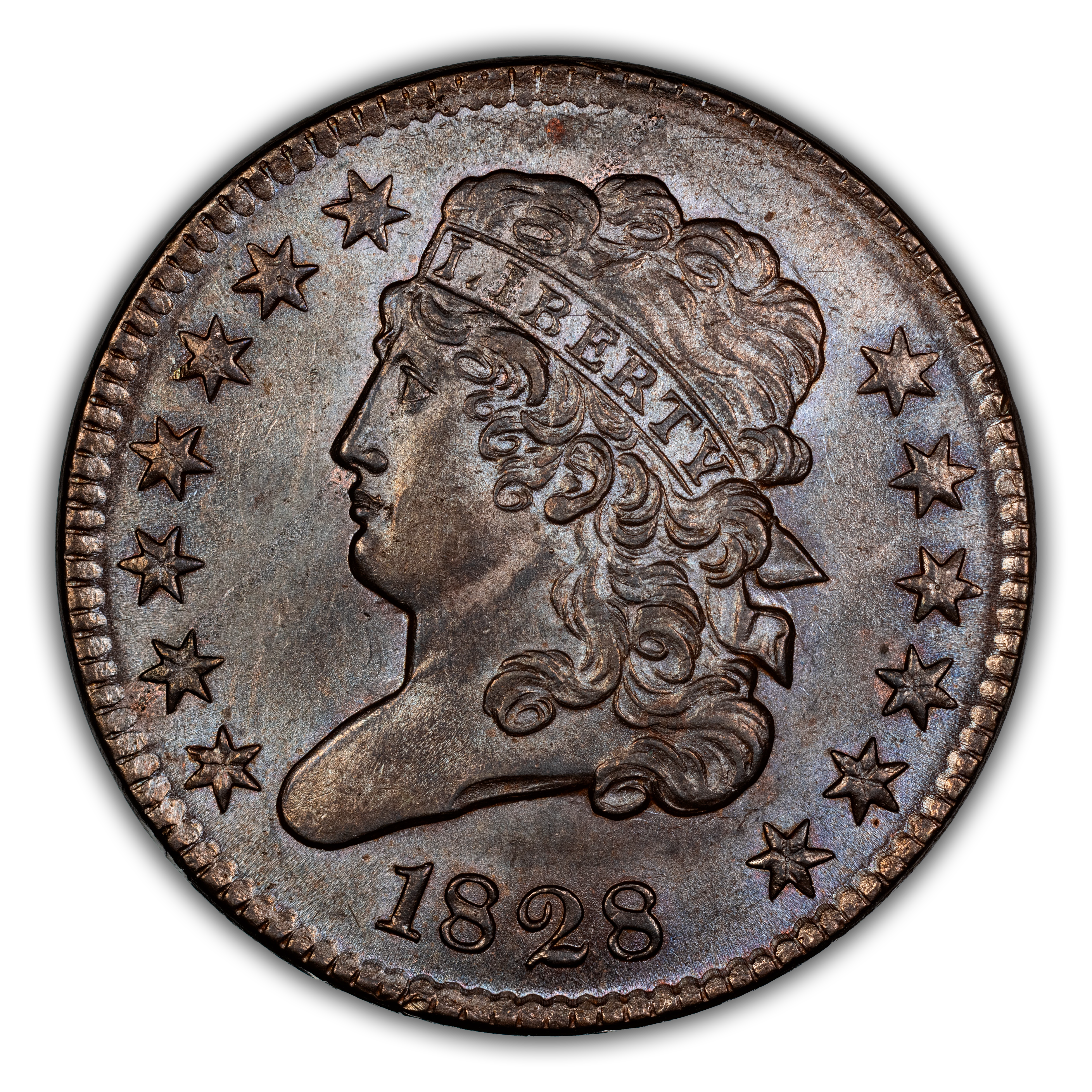1828 1/2c 13 Stars MS BN
