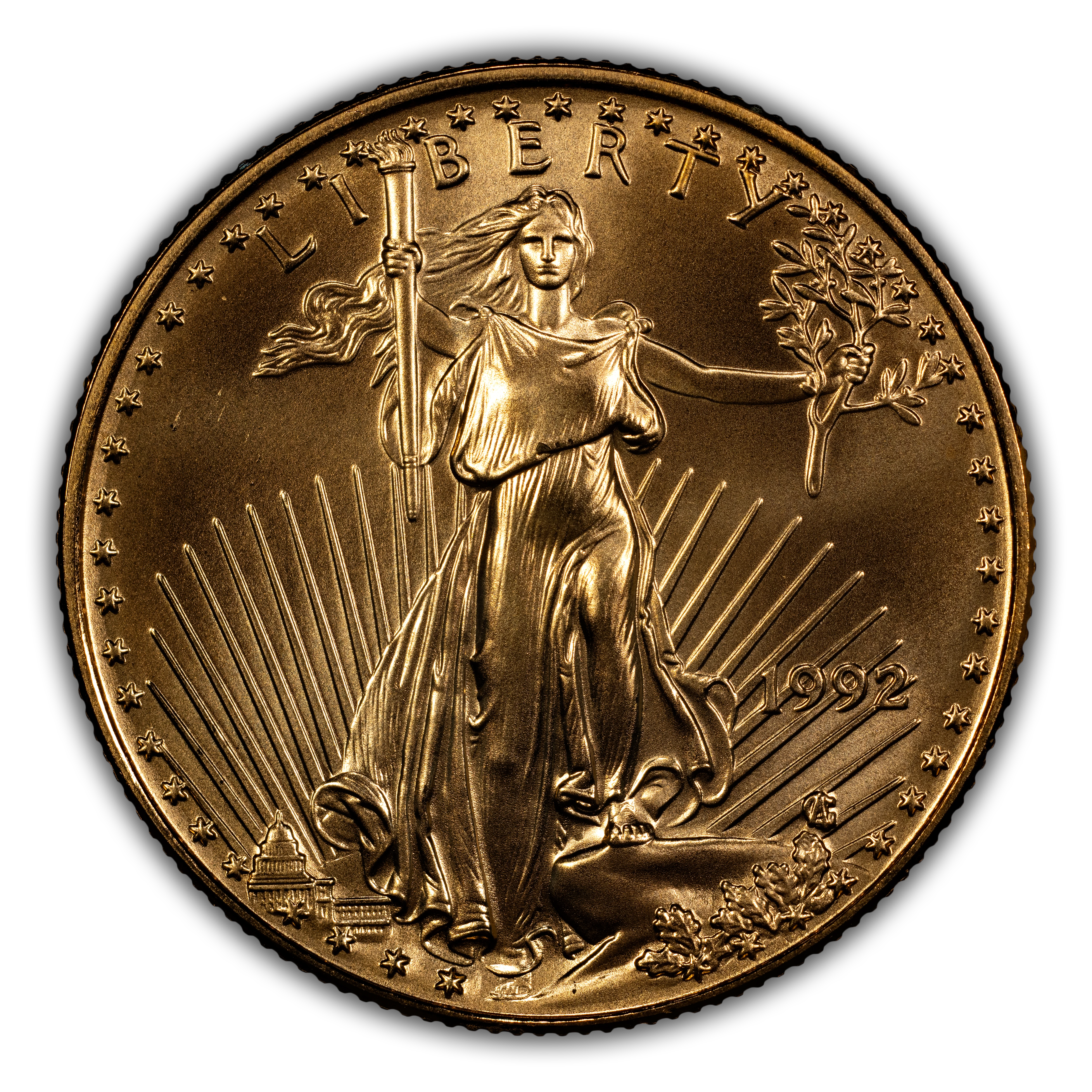 1992 $25 Gold Eagle MS