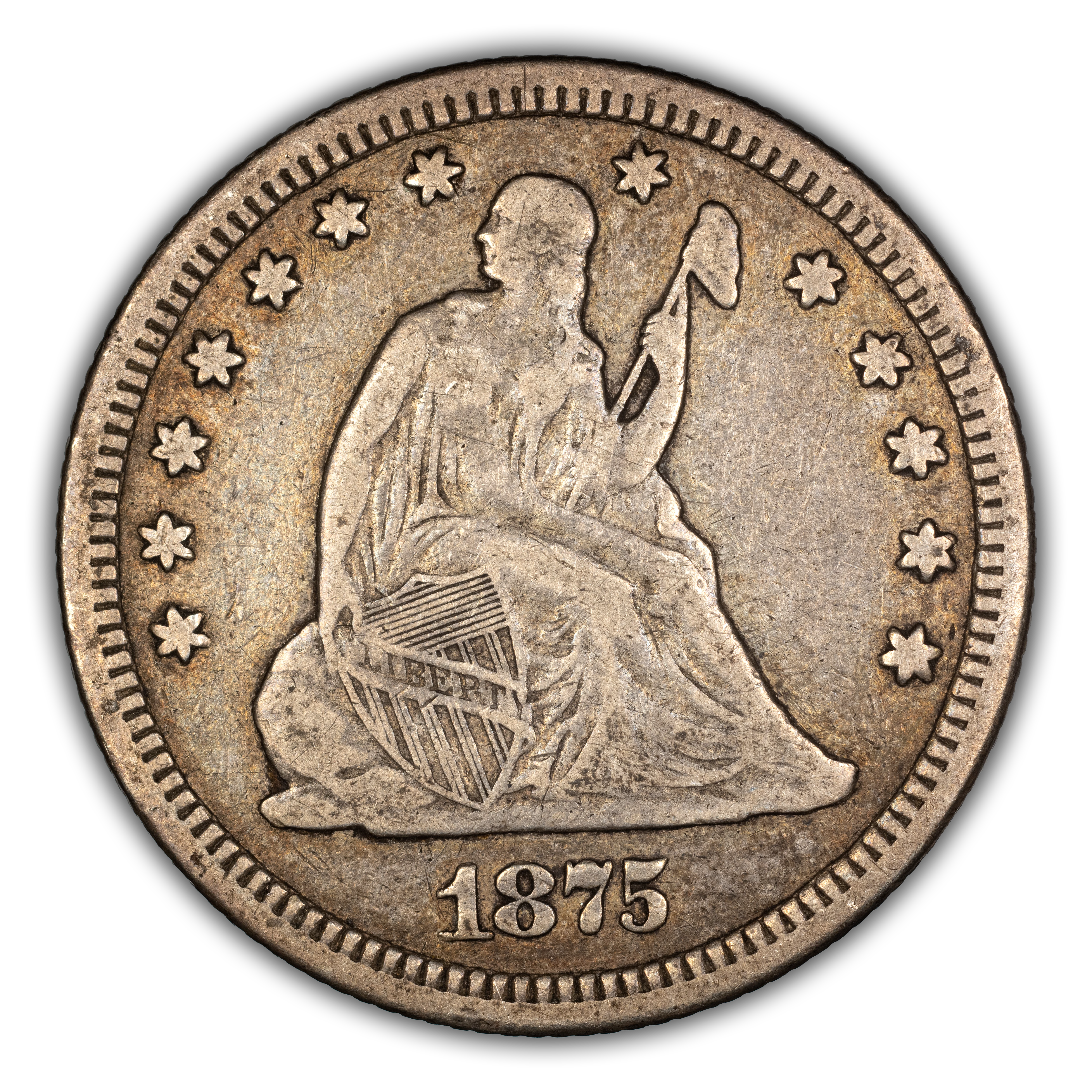 1875-CC 25c MS