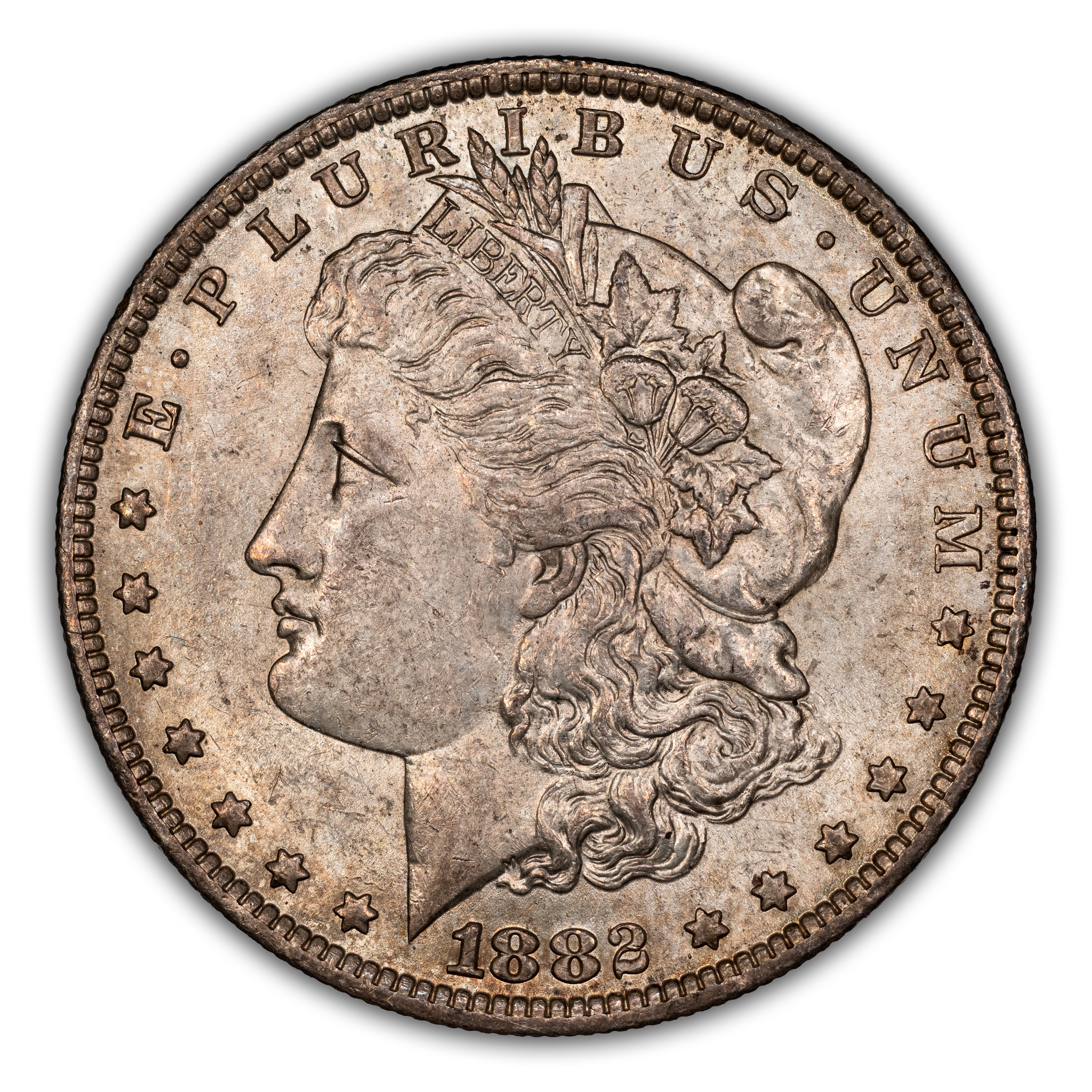 1882-O/S $1 O/S Broken, VAM-5 MS