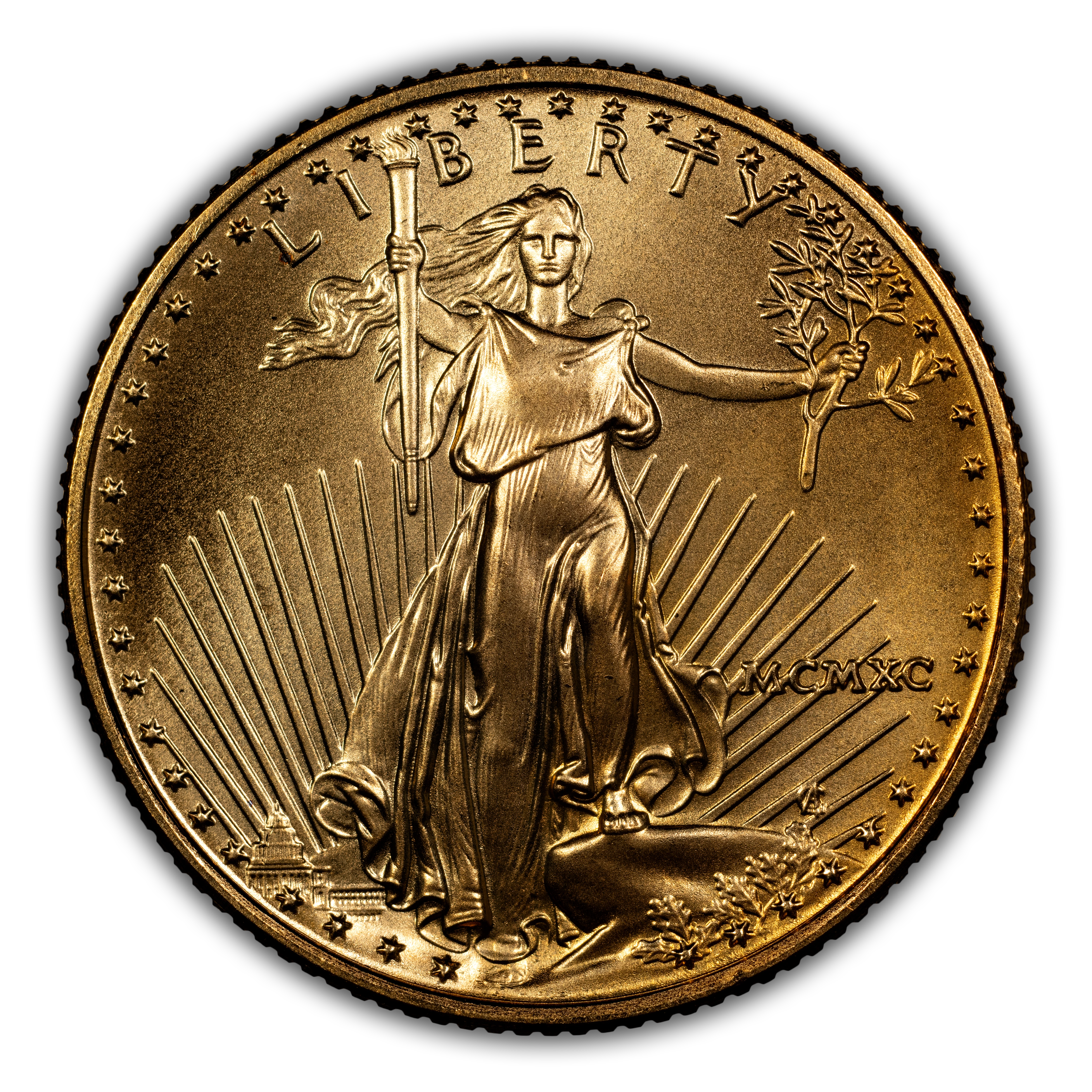 1990 $10 Gold Eagle MS