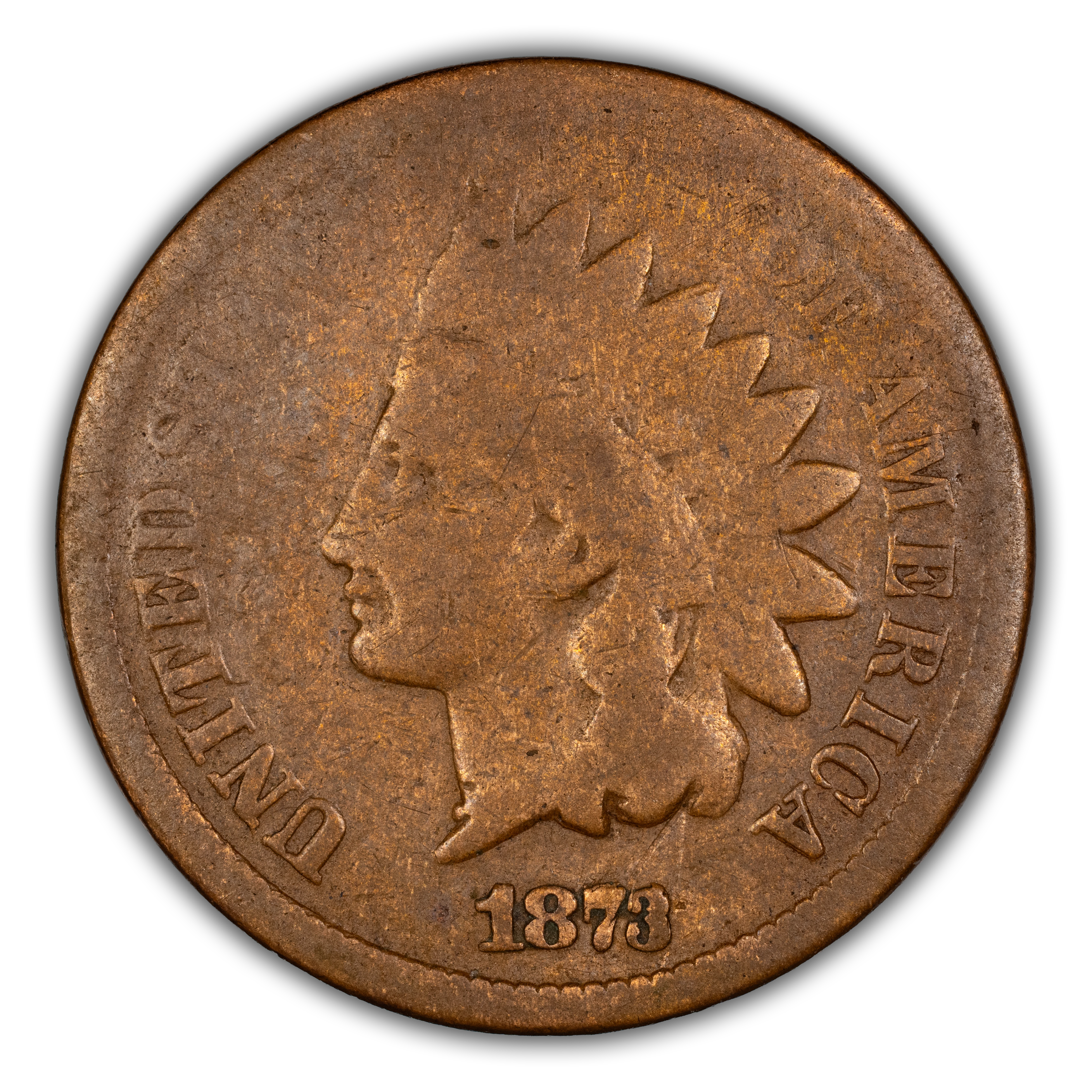 1873 1c Open 3, Repunched Date, FS-1301, S-1 MS BN