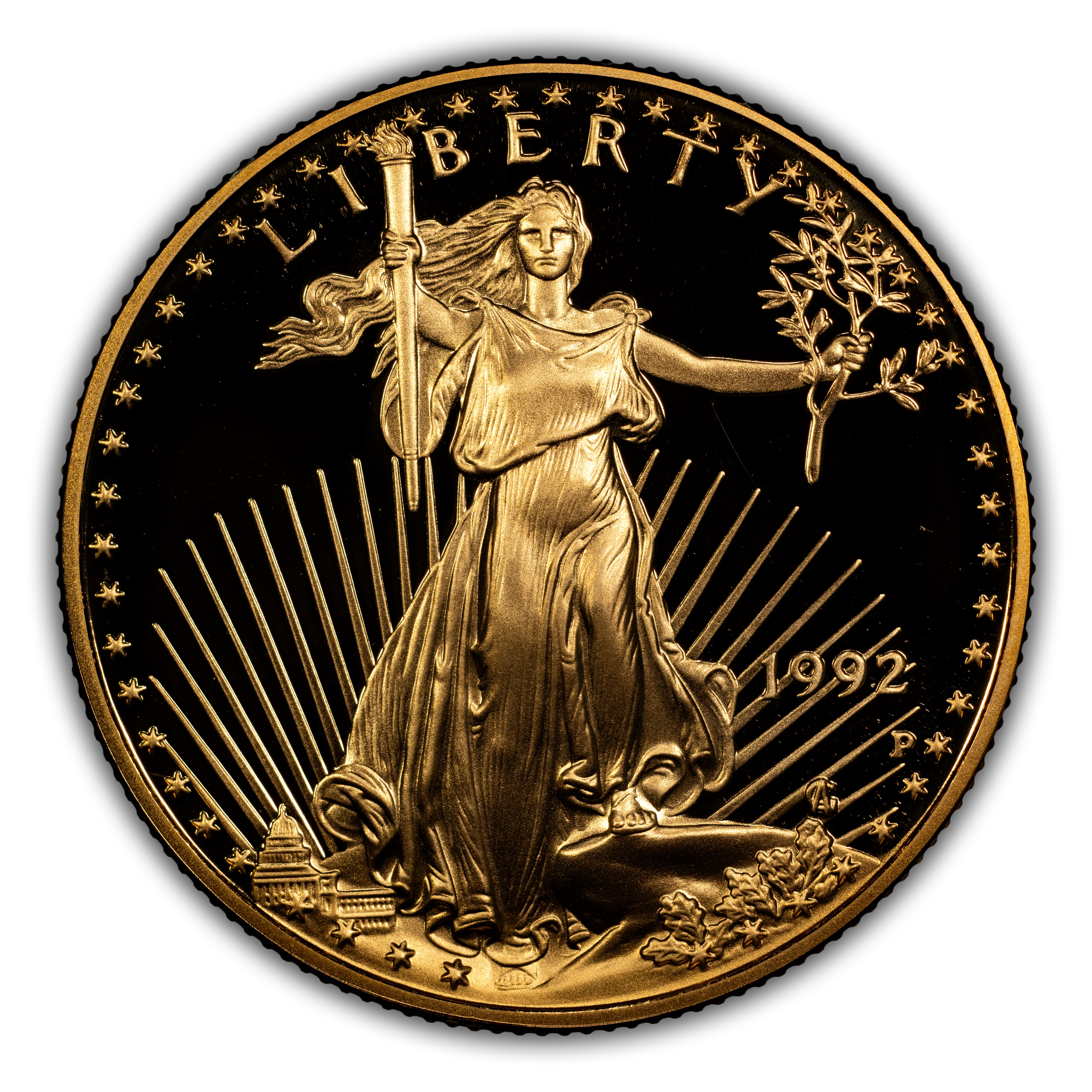 1992-P $25 Gold Eagle PR DCAM