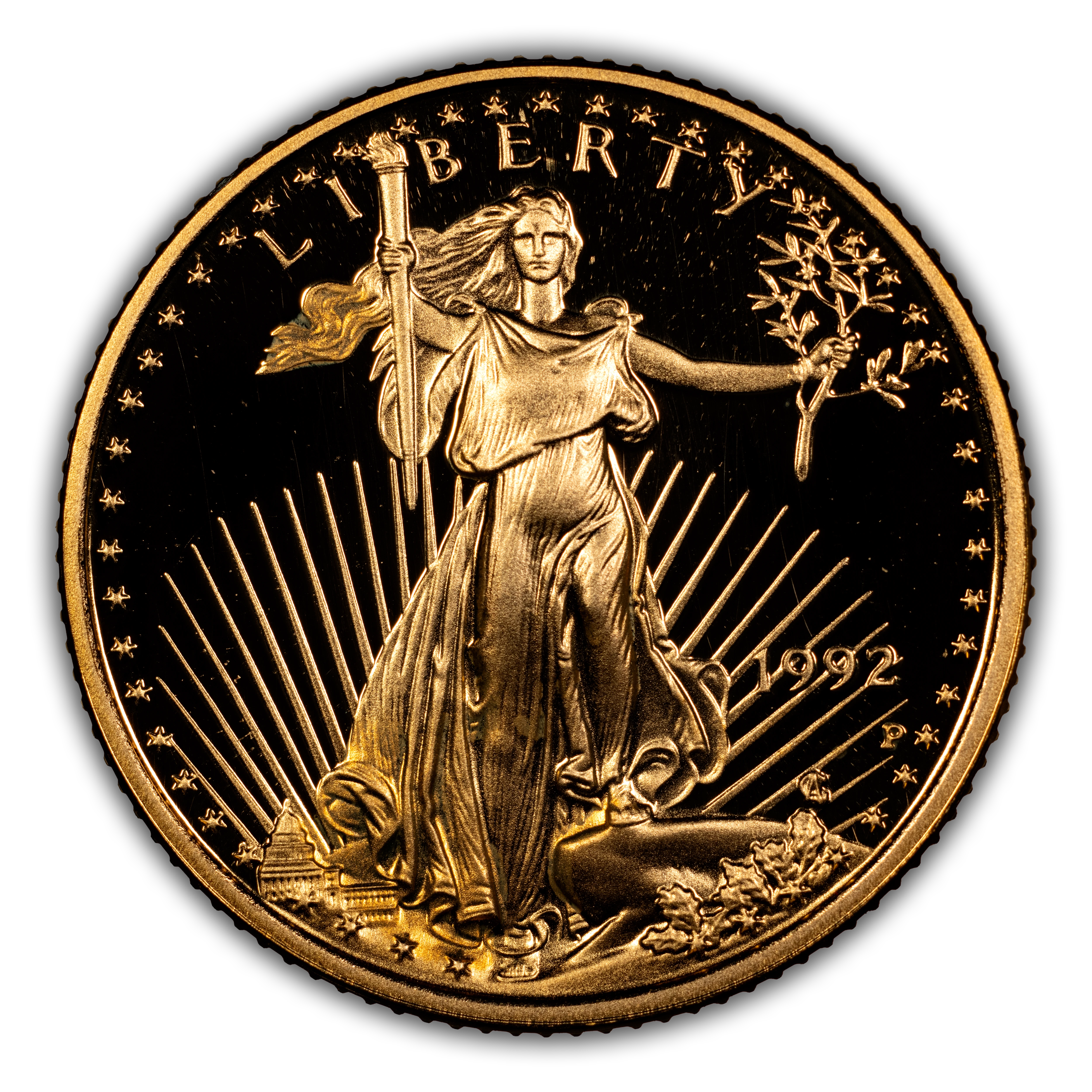 1992-P $5 Gold Eagle PR DCAM