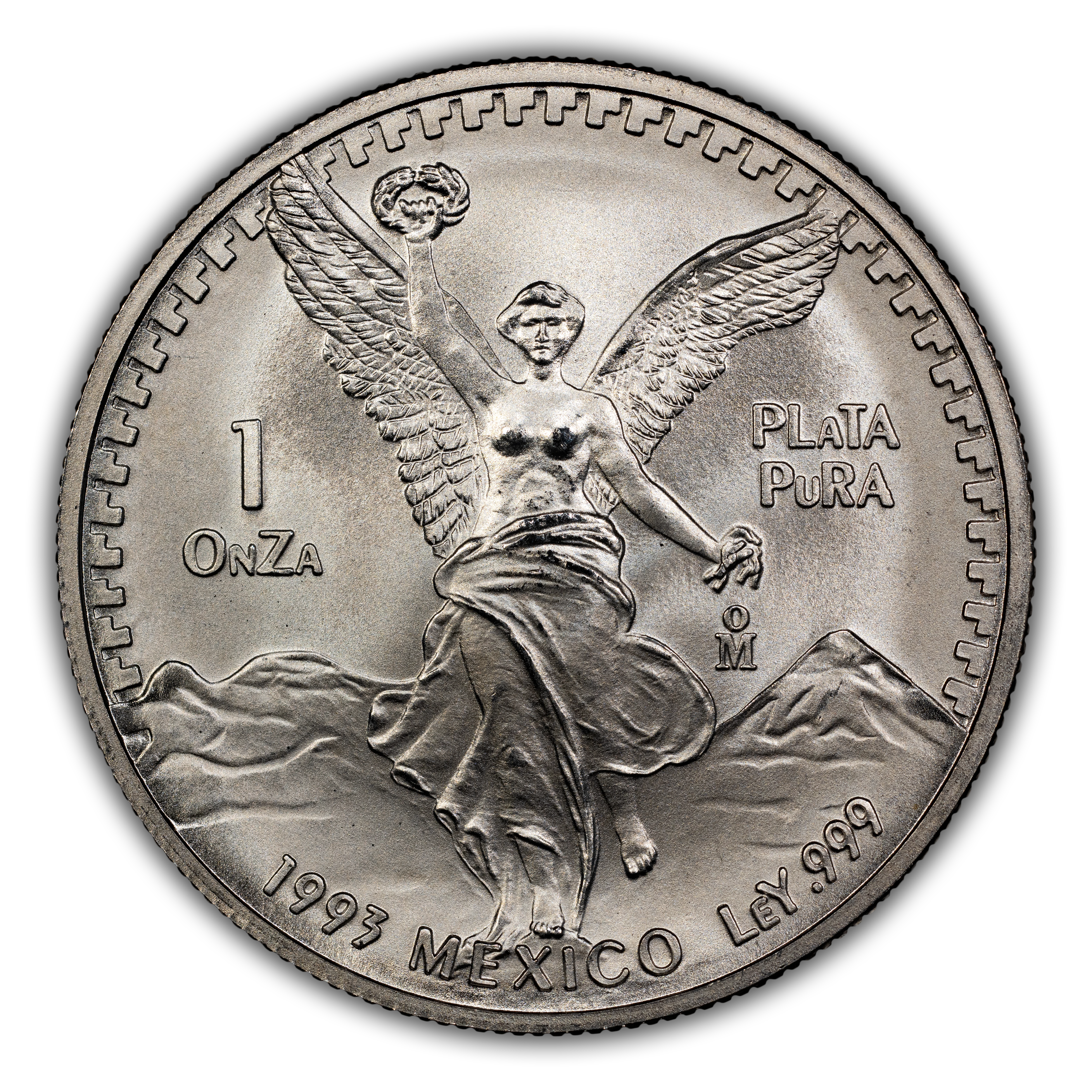 1993-Mo 1 Onza Libertad, Silver MS