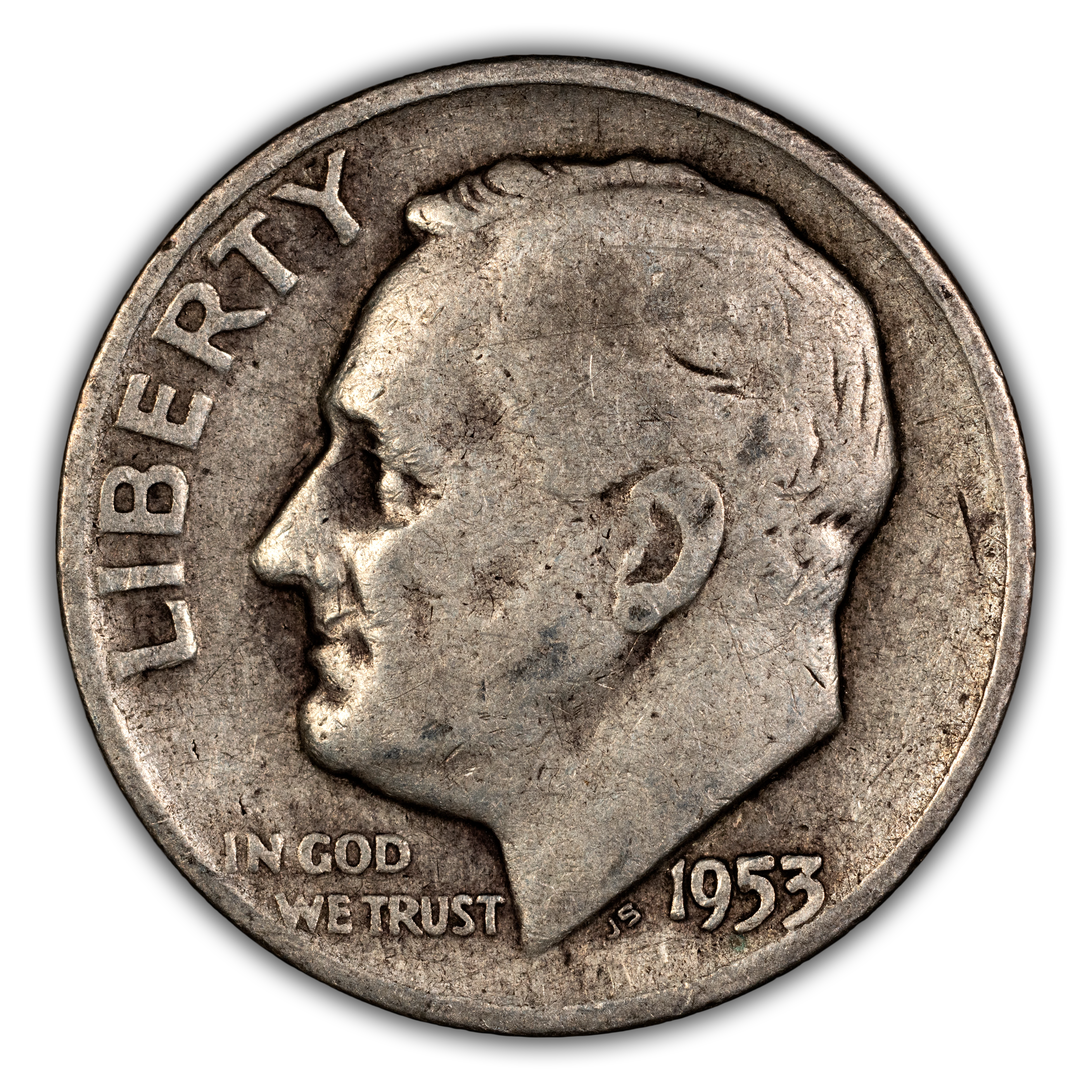 1953-D 10c MS