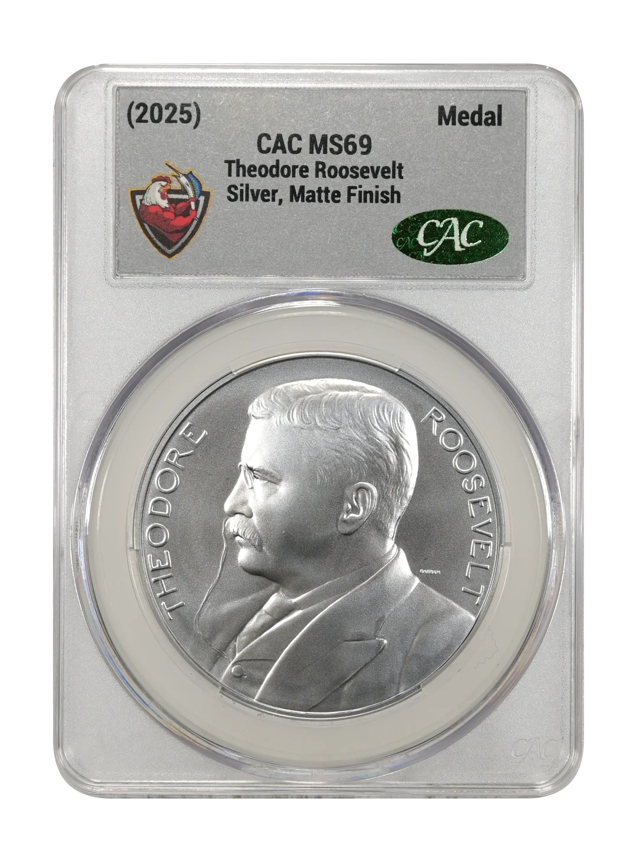 (2025-S) Medal Theodore Roosevelt, Silver, Matte Finish MS thumbnail 5