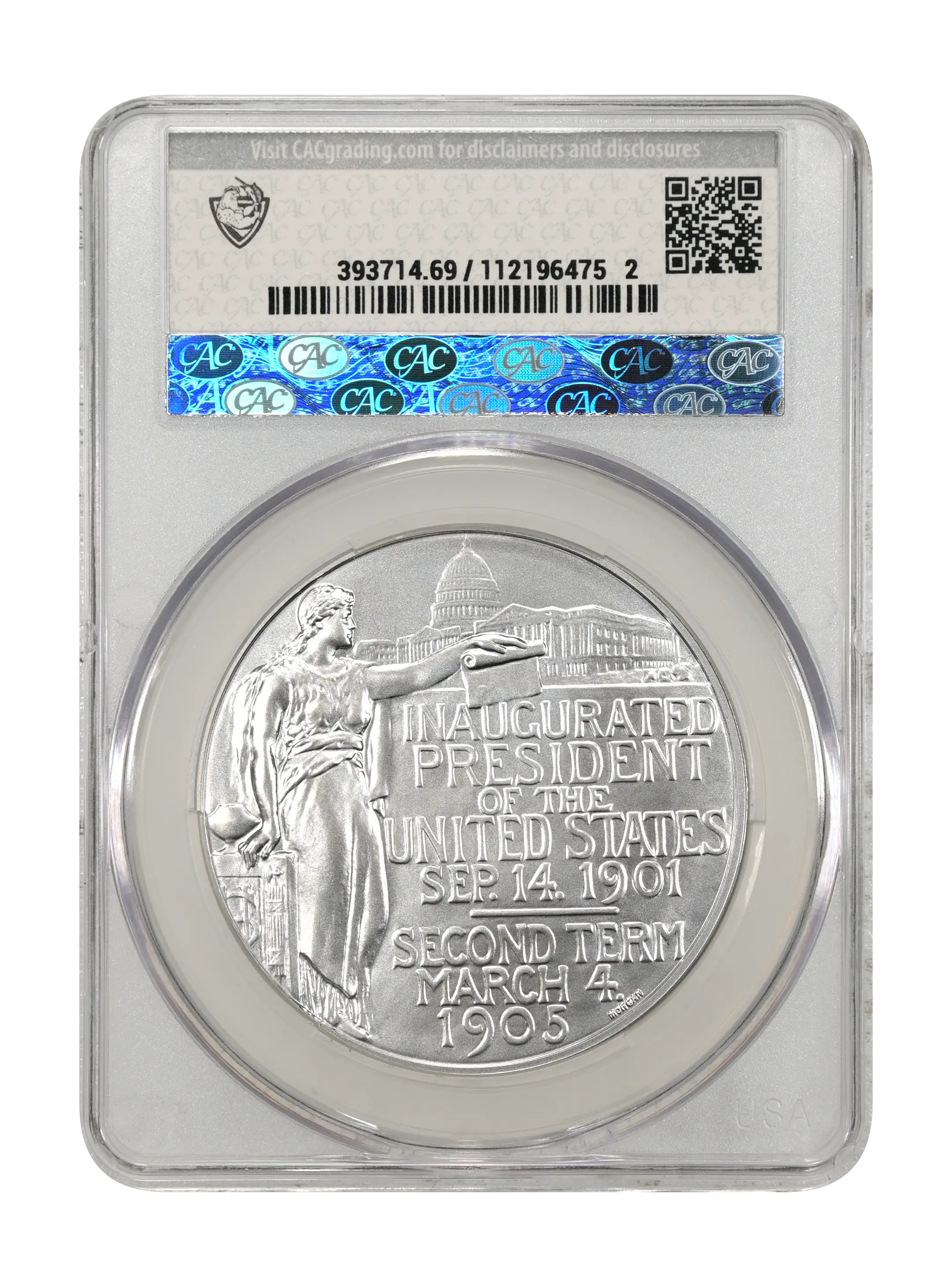 (2025-S) Medal Theodore Roosevelt, Silver, Matte Finish MS thumbnail 7
