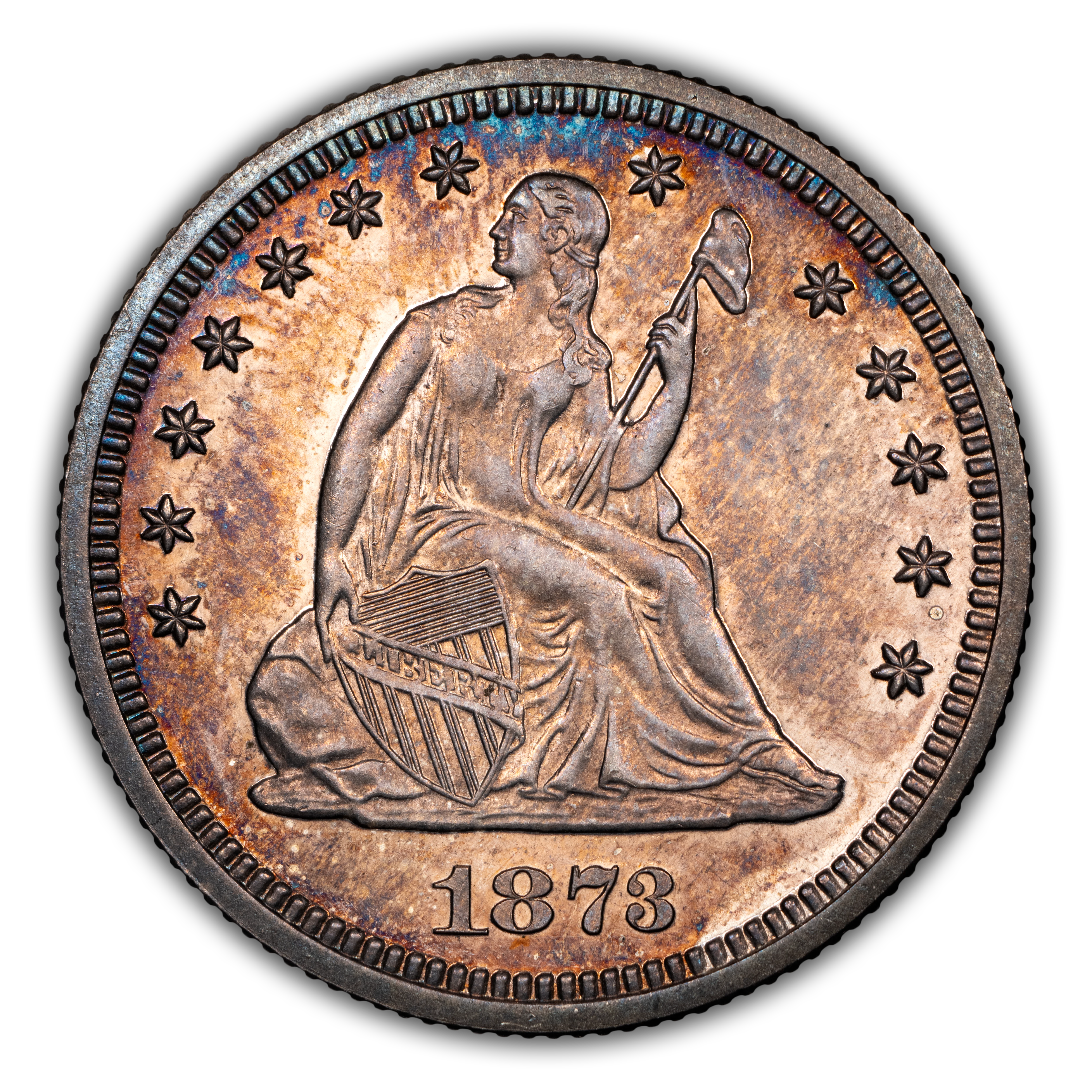 1873 25c No Arrows PR