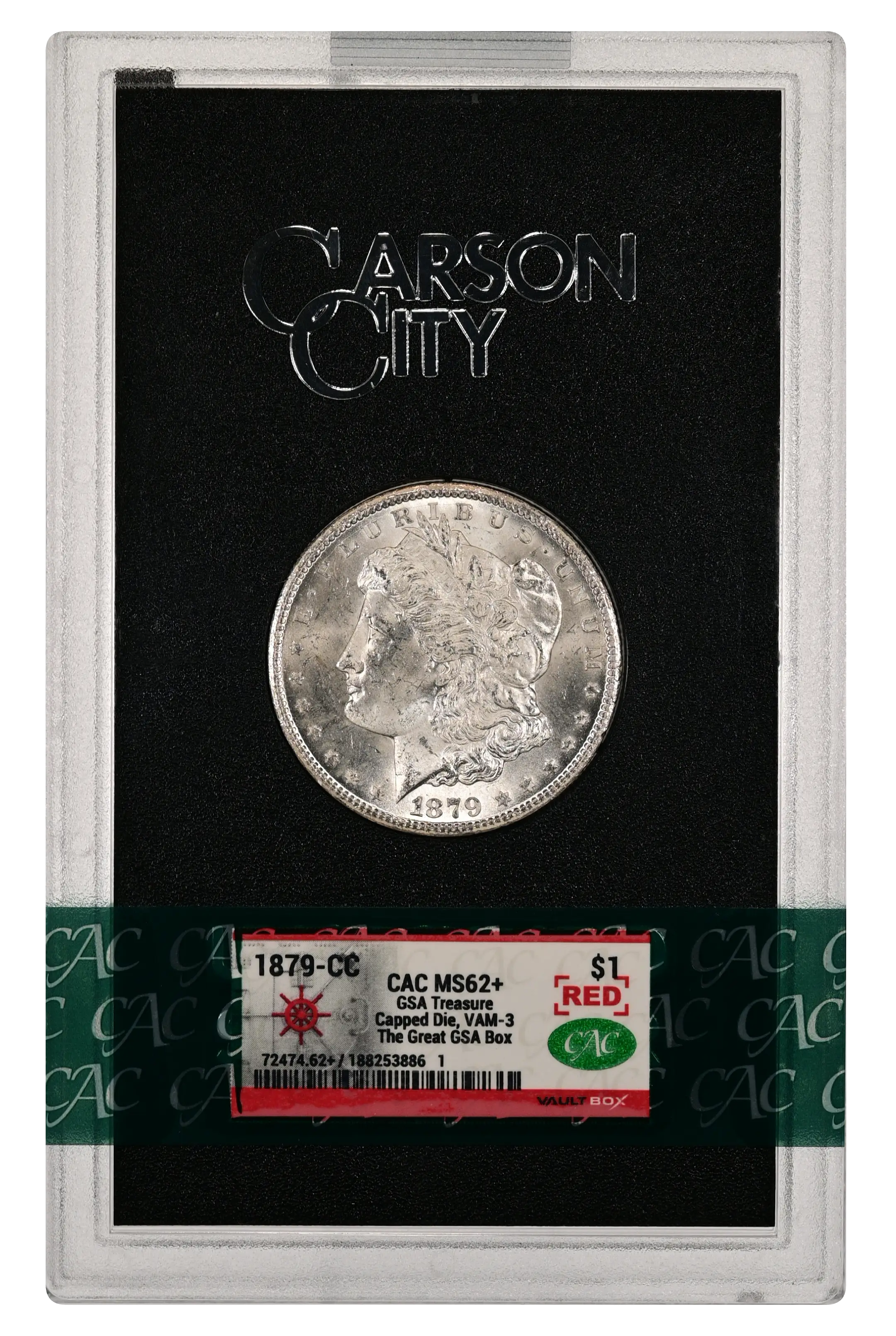 1879-CC $1  GSA Hoard, Hard package, Capped Die MS thumbnail 16