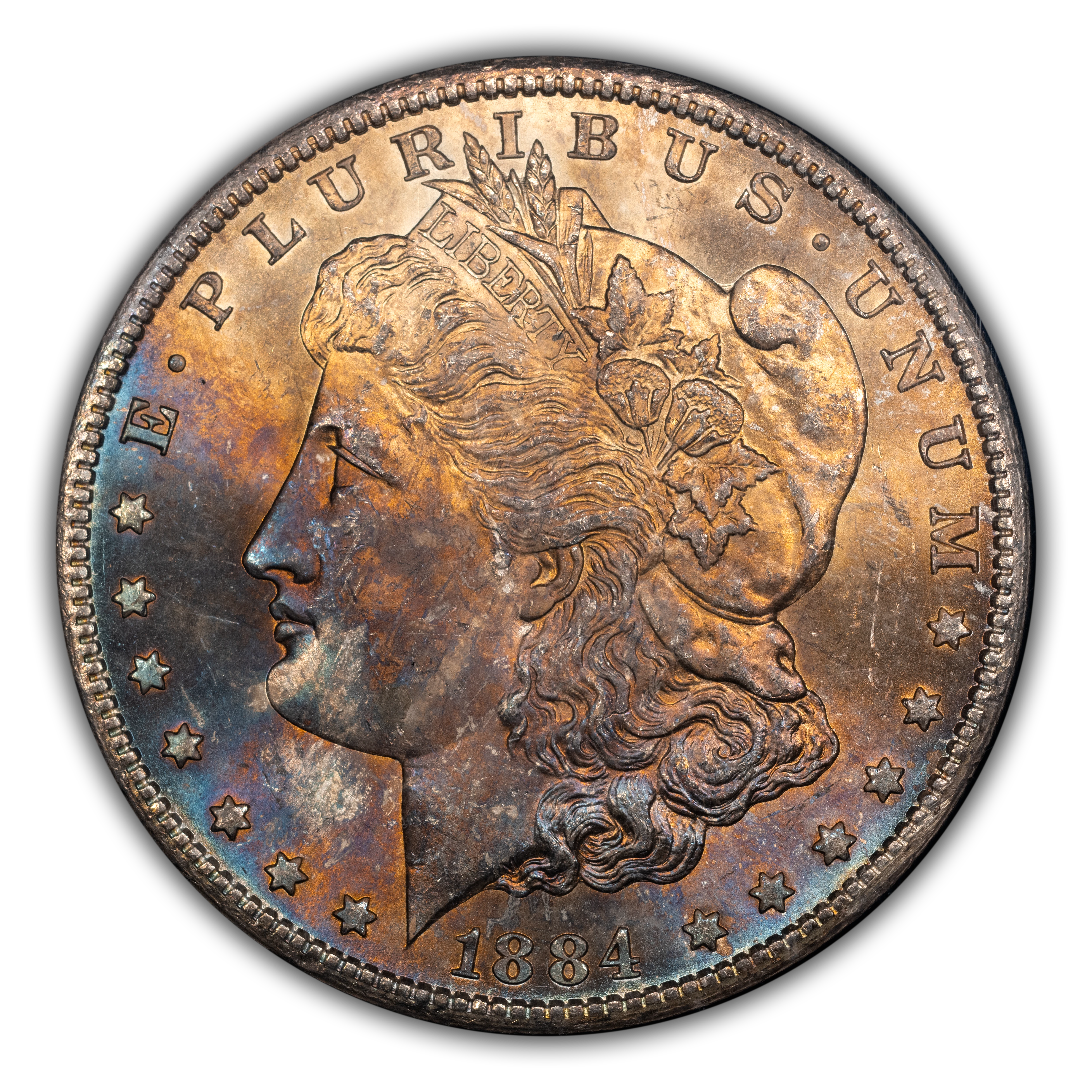 1884-CC $1  GSA Hoard, Die Gouge Cheek, VAM-7 MS thumbnail 12